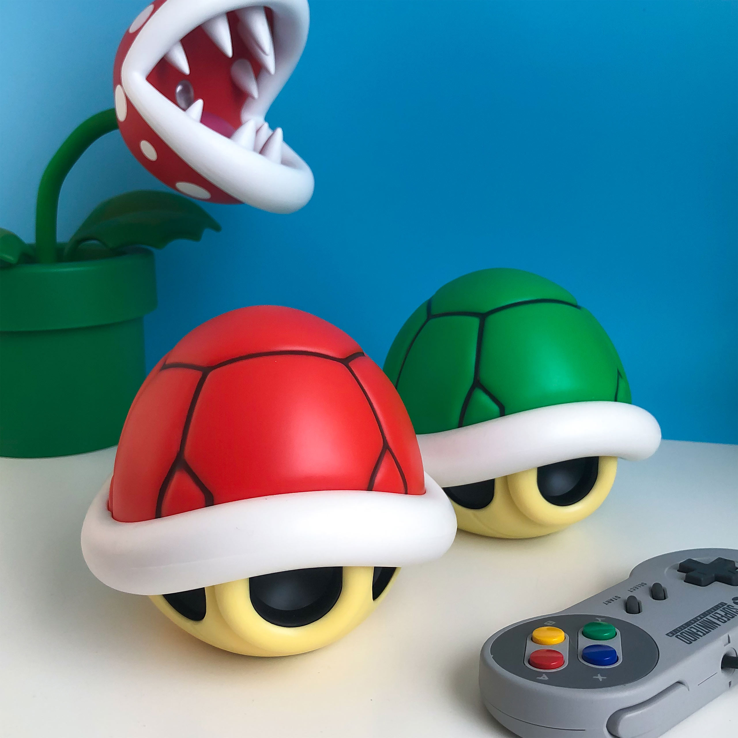 Super Mario - Lampe de table Coquille Verte avec son