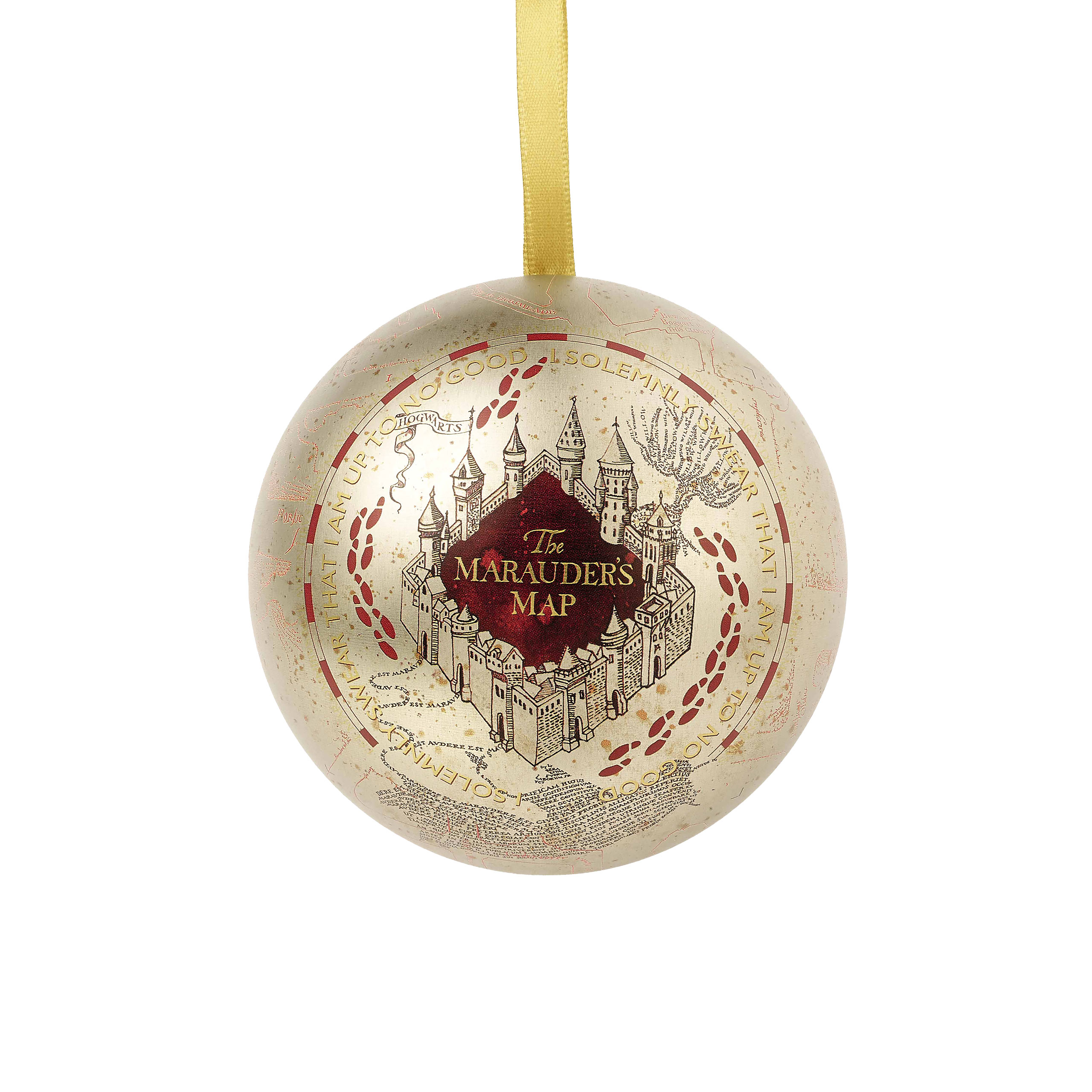 Harry Potter - Karte des Rumtreibers Weihnachtskugel mit Pin