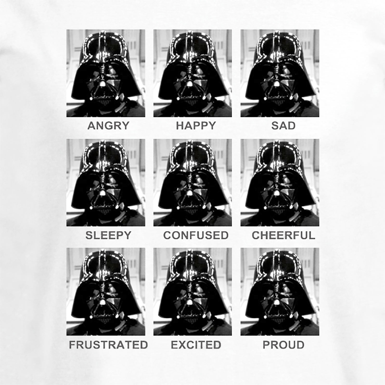 Star Wars - Darth Vader Multiface T-Shirt weiß