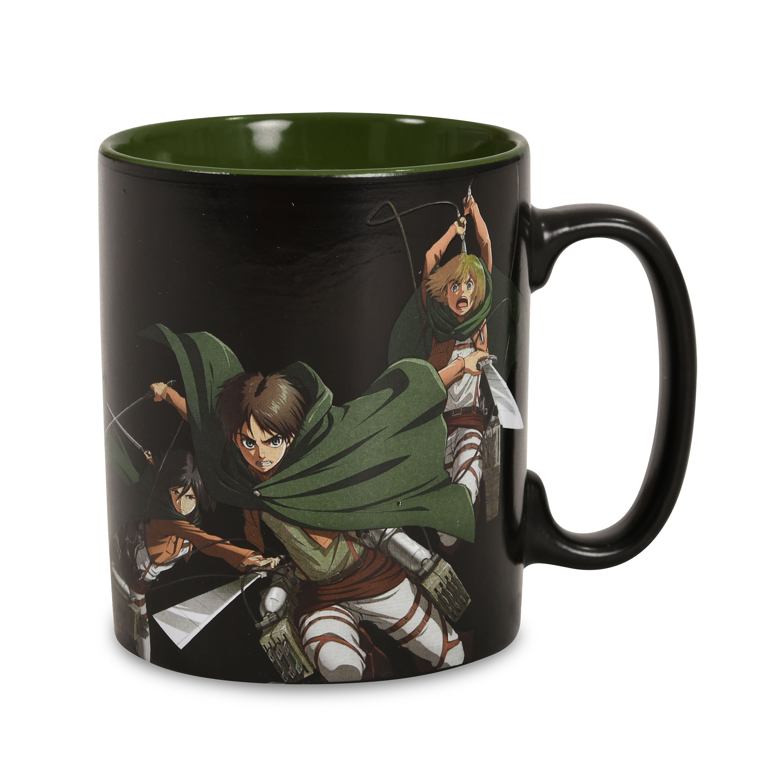 Attack on Titan - Eren & Titan Taza de efecto térmico