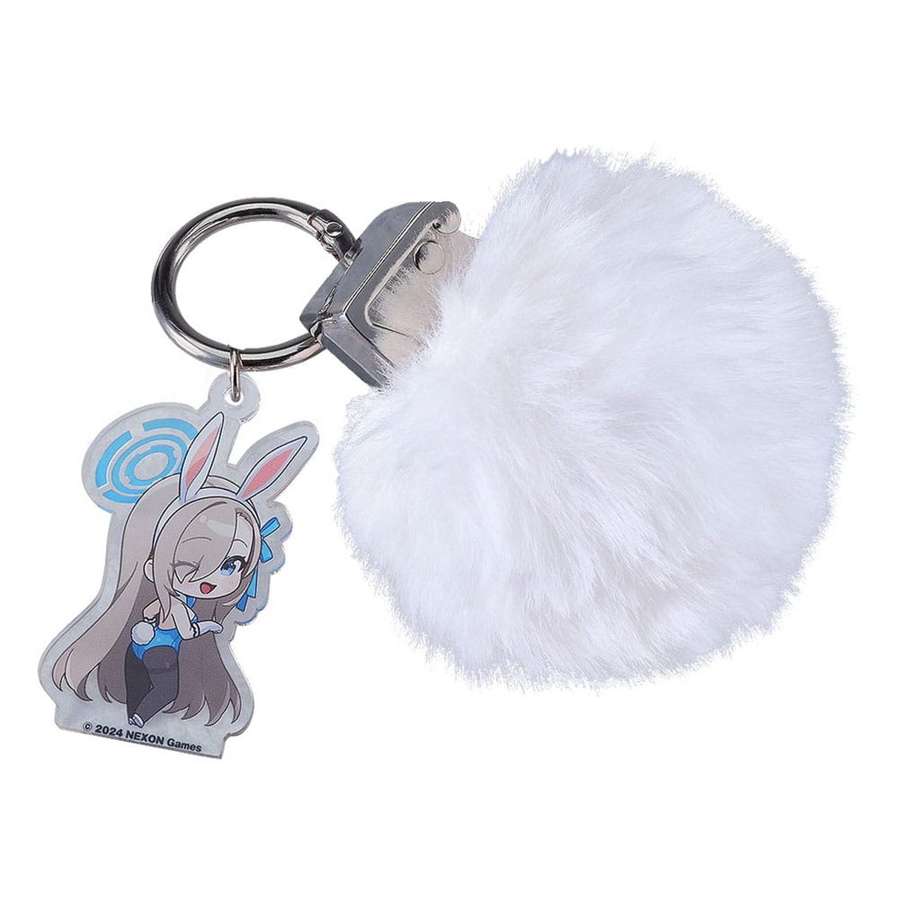 Blue Archive - Asuna's Rabbit Tail Grenade Acrylic Keychain