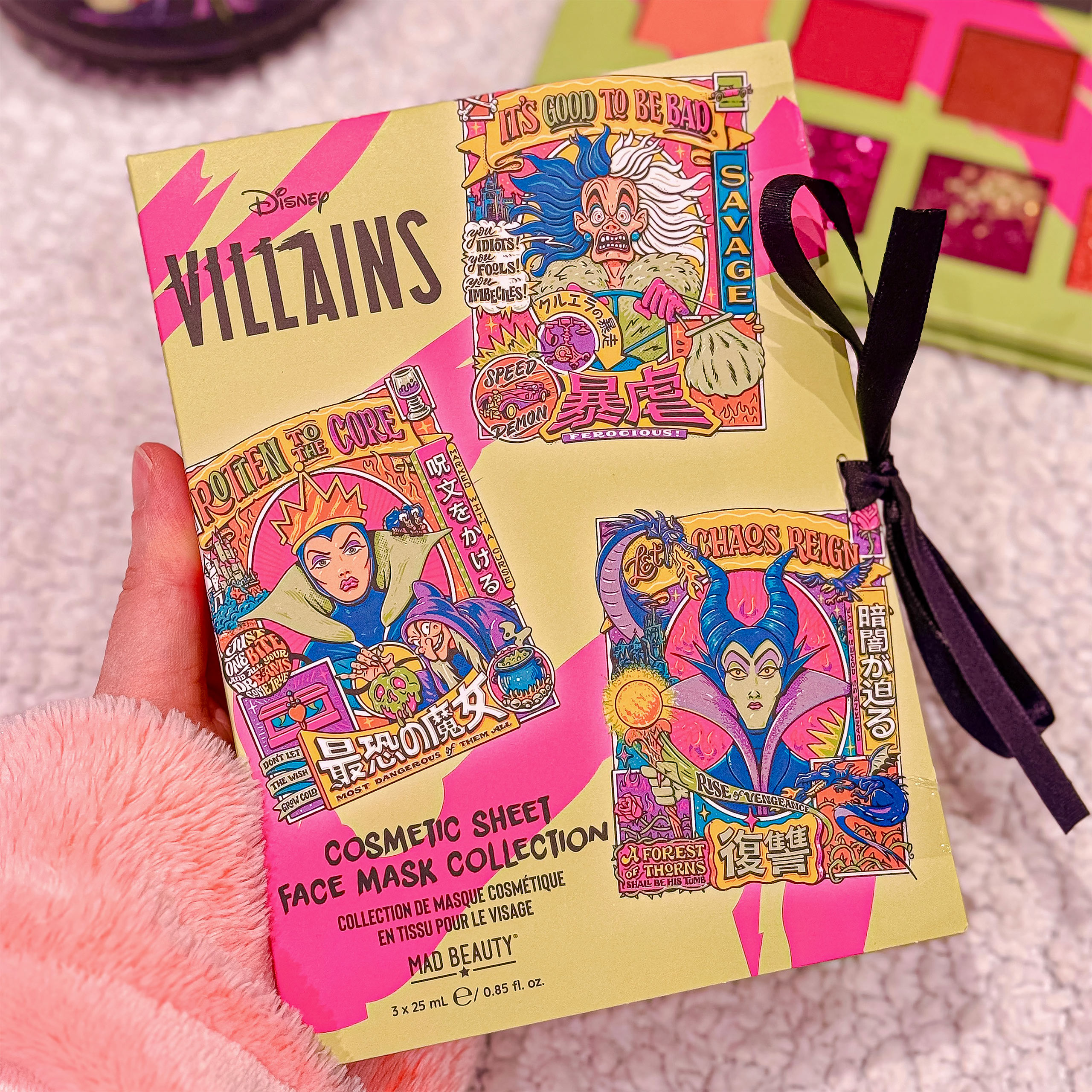 Villains - Set van 3 sheetmaskers