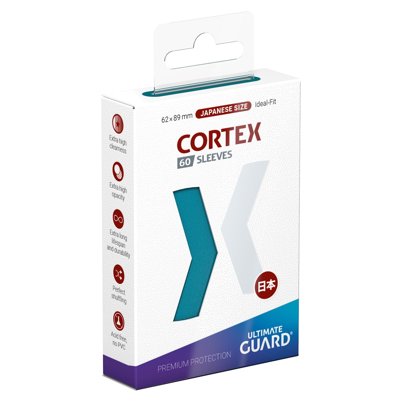 Ultimate Guard Cortex Sleeves format japonais (60) - Pétrole
