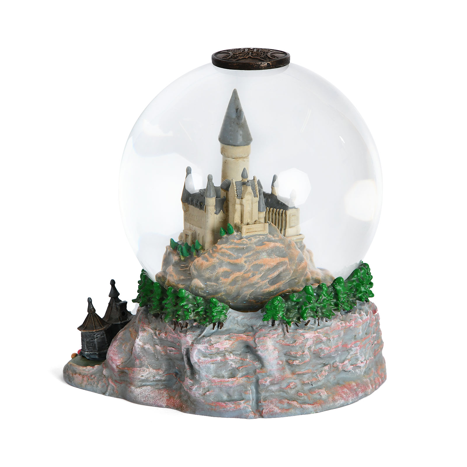 Harry Potter - Poudlard avec la boule à neige de la cabane de Hagrid avec des paillettes