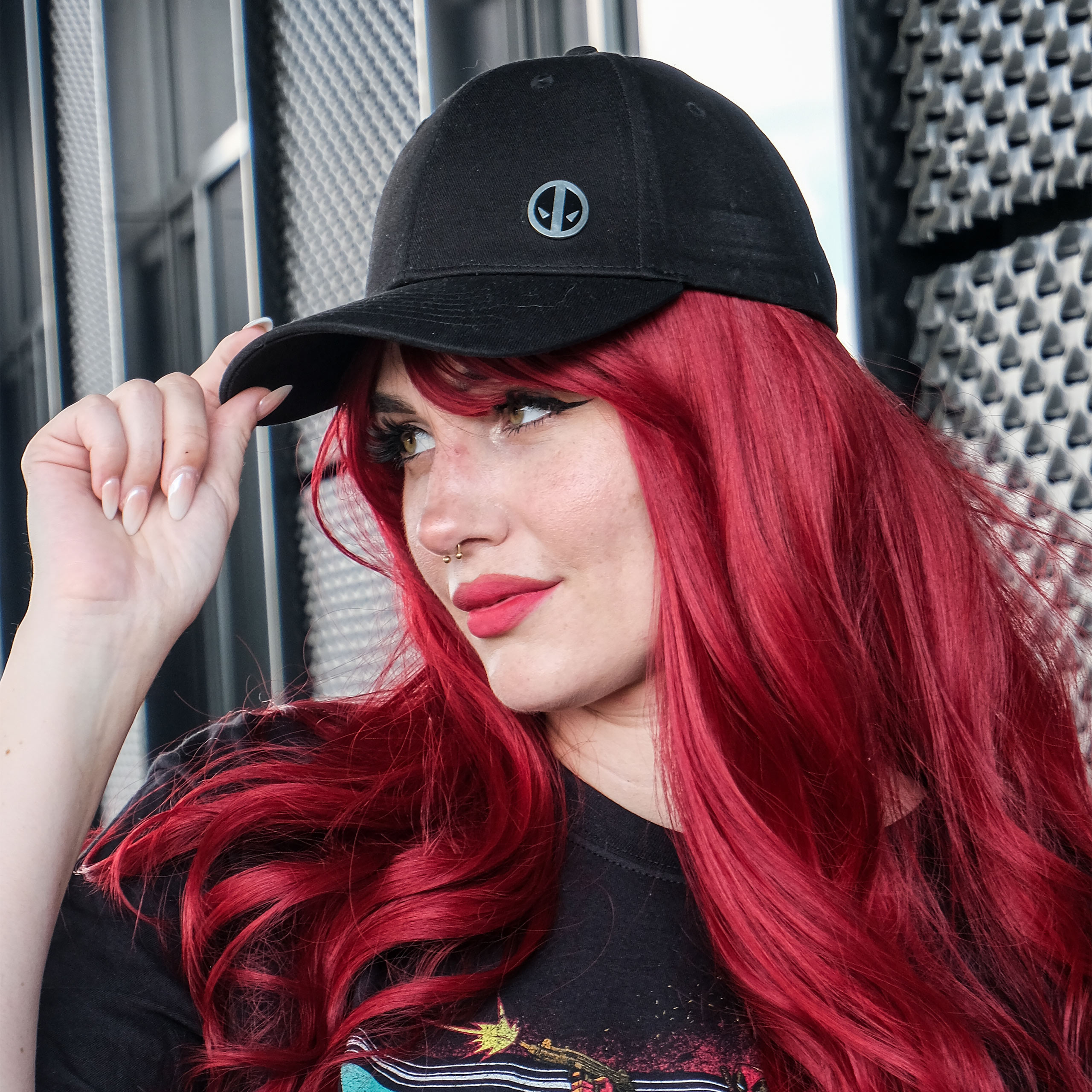 Deadpool - Metall Logo Basecap schwarz