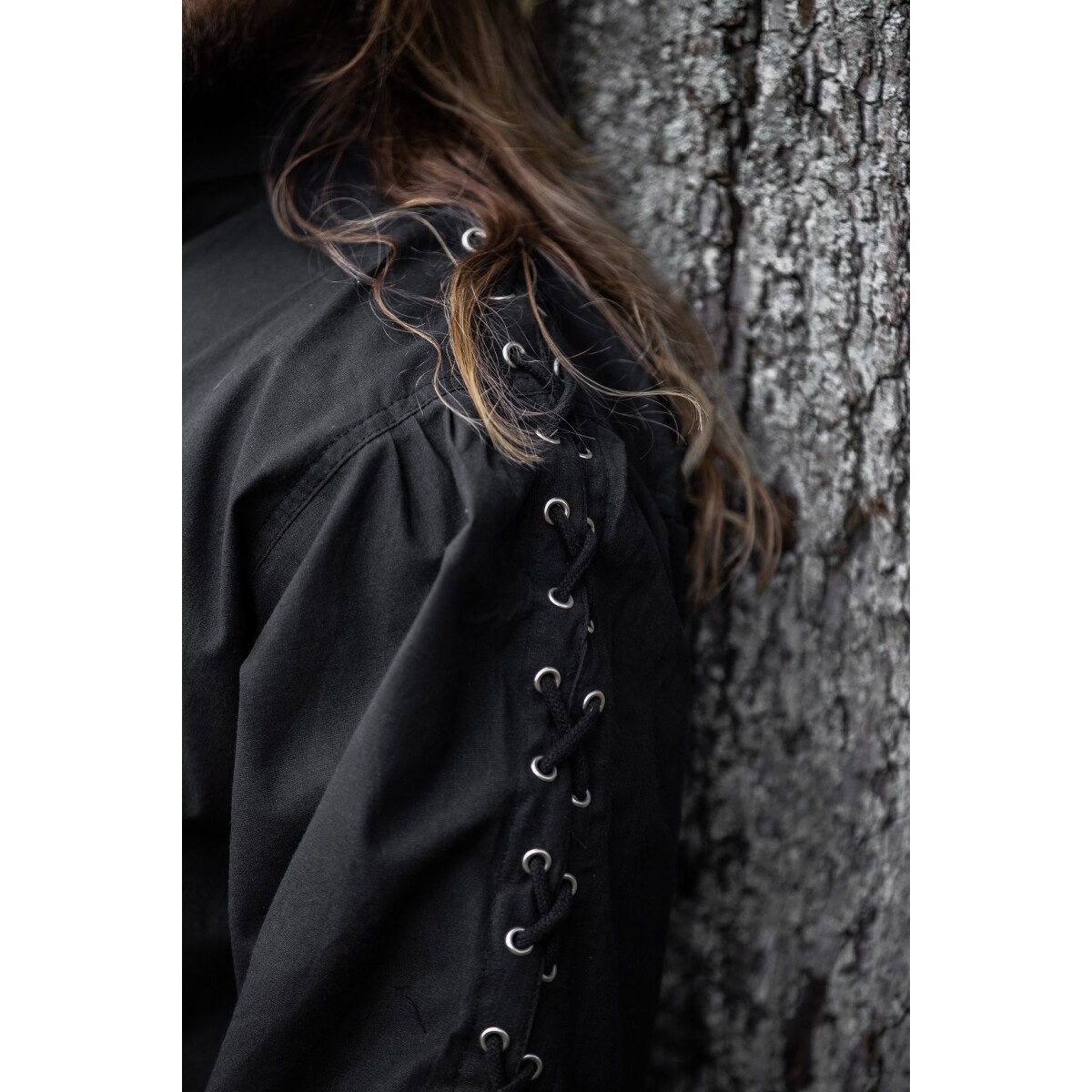 Camisa medieval Gustavo negra