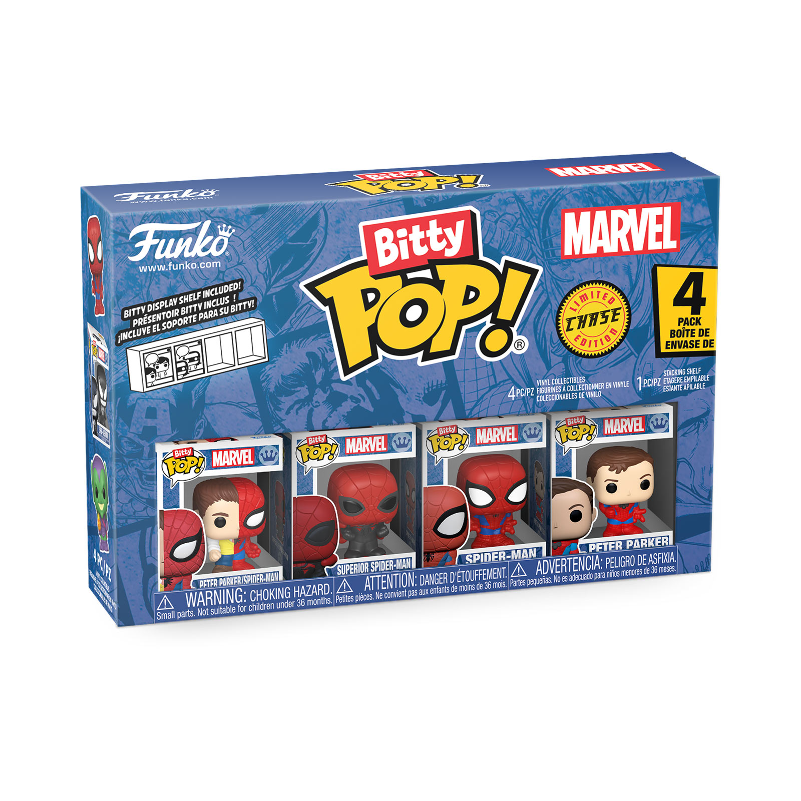 Marvel - Spider-Man Funko Bitty Pop 4-Pack Figuren Set Serie 4