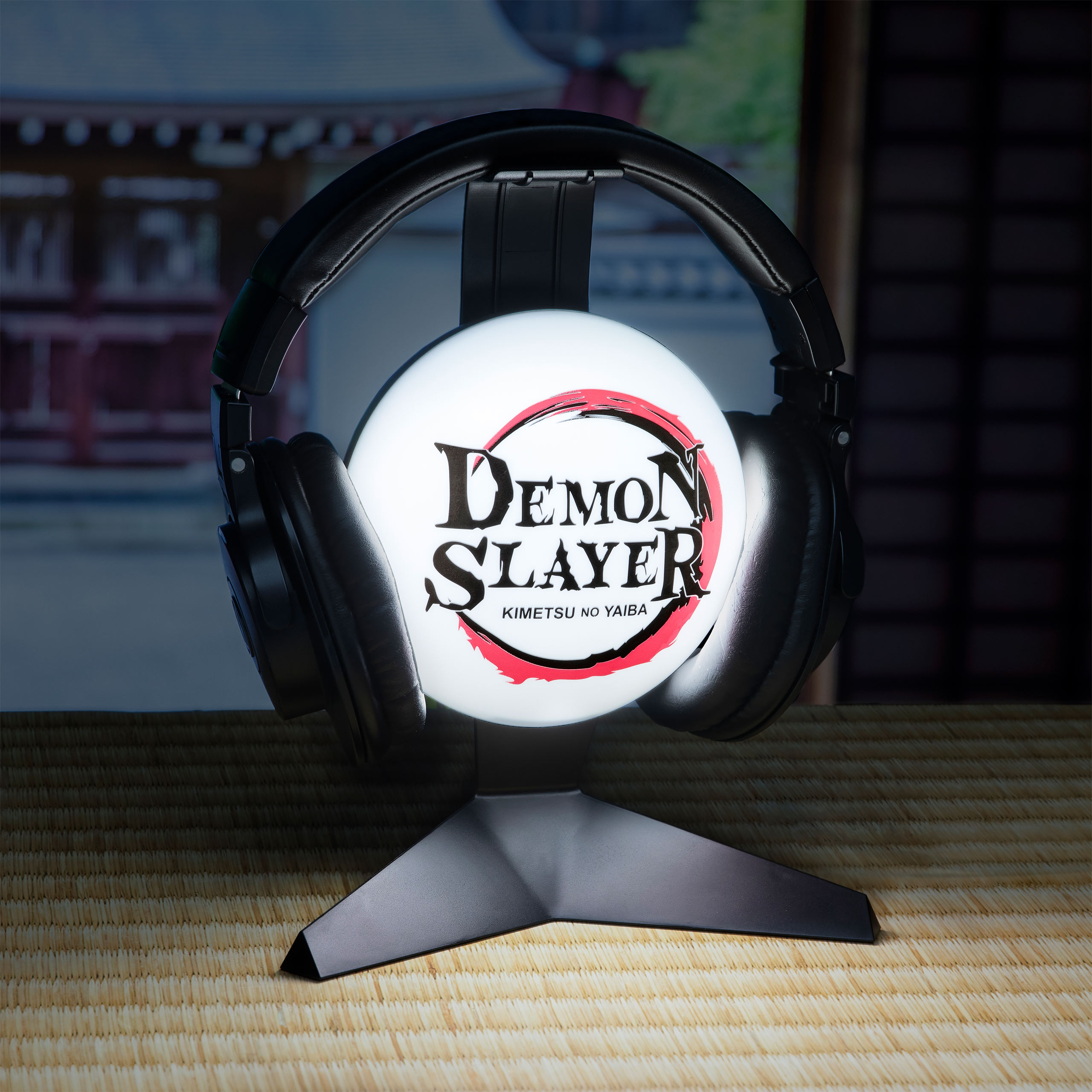 Demon Slayer - Logo Kopfhörer Ständer mit Licht