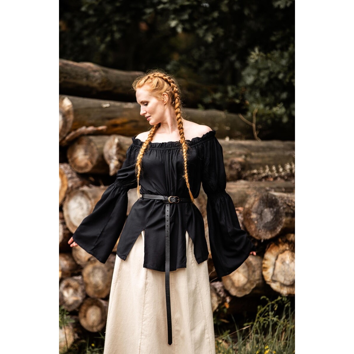 Blusa medieval Emma negra