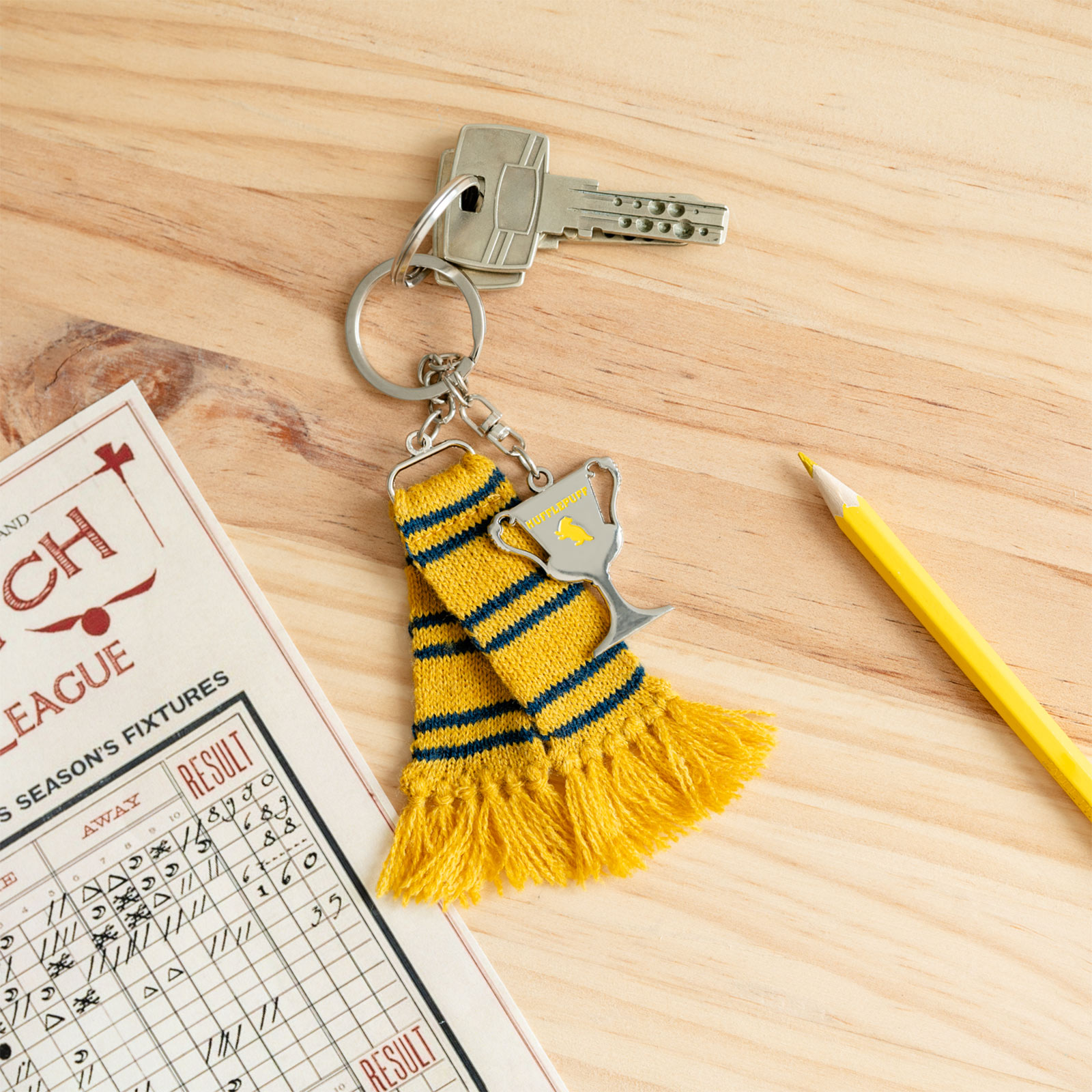 Harry Potter - Hufflepuff Schal Schlüsselanhänger