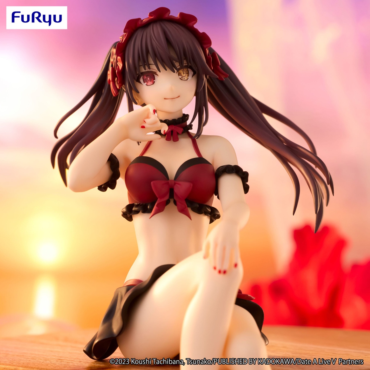 Date A Live Noodle Stopper Statua PVC Kurumi Tokisaki Swimsuit Ver. 15 cm