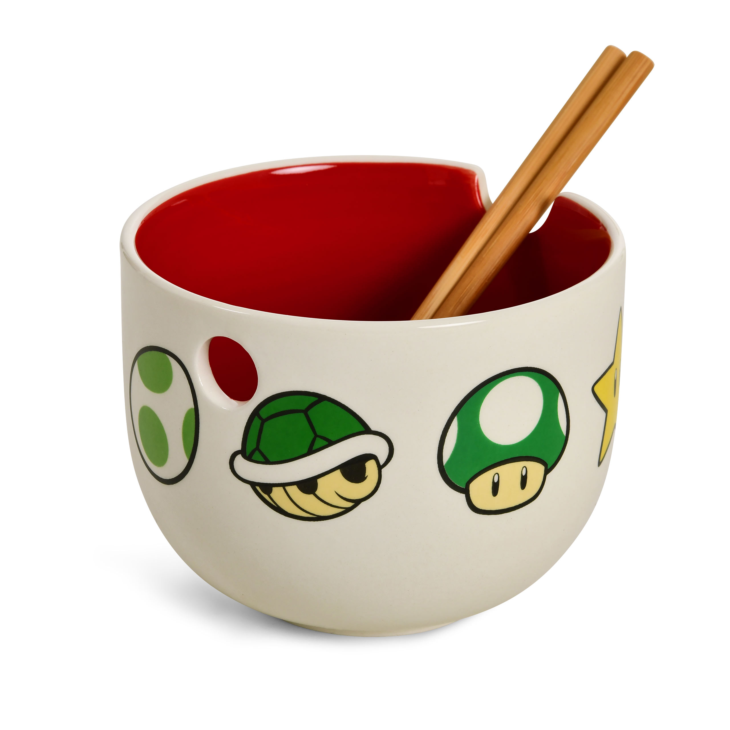 Super Mario - Symbols Ramen Schale mit Ess-Stäbchen