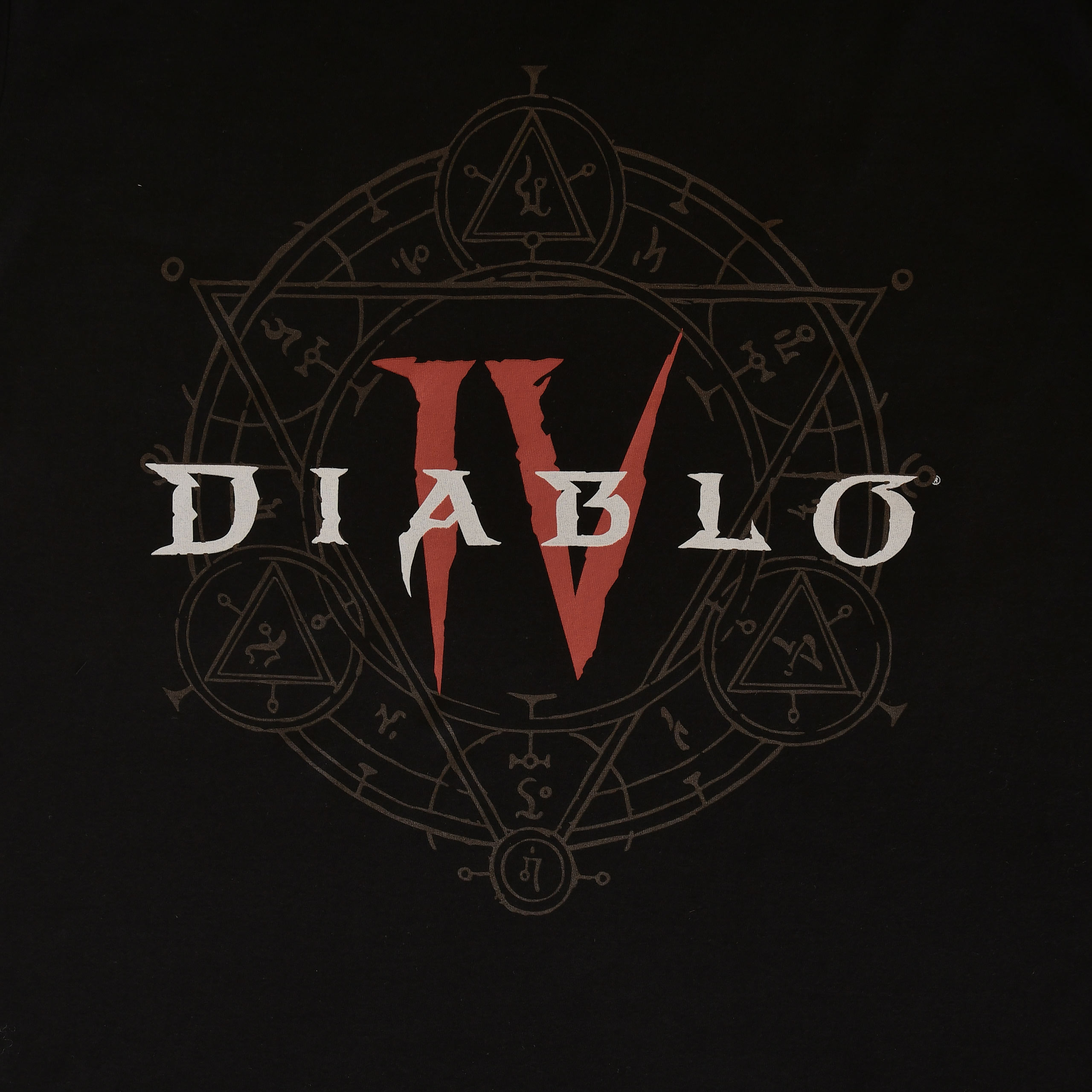 Diablo IV - Hexagram Logo T-Shirt Zwart