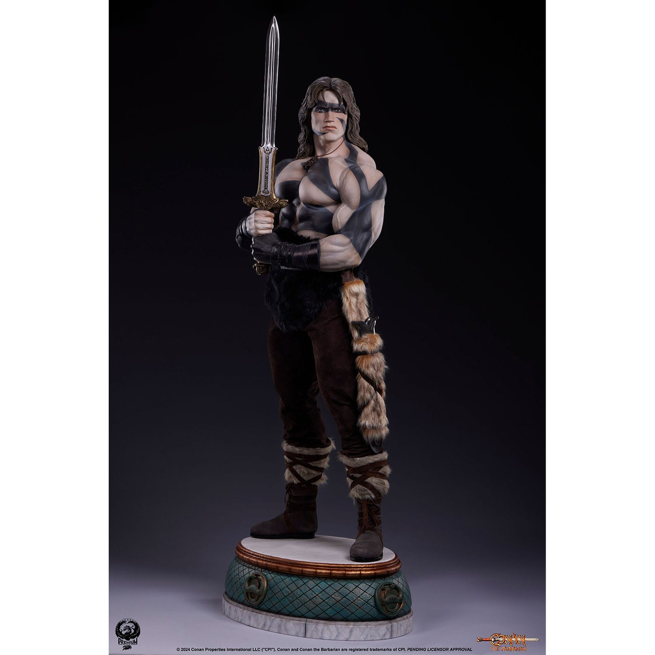 Conan il Barbaro Statua Elite Series 1/2 Conan Warpaint