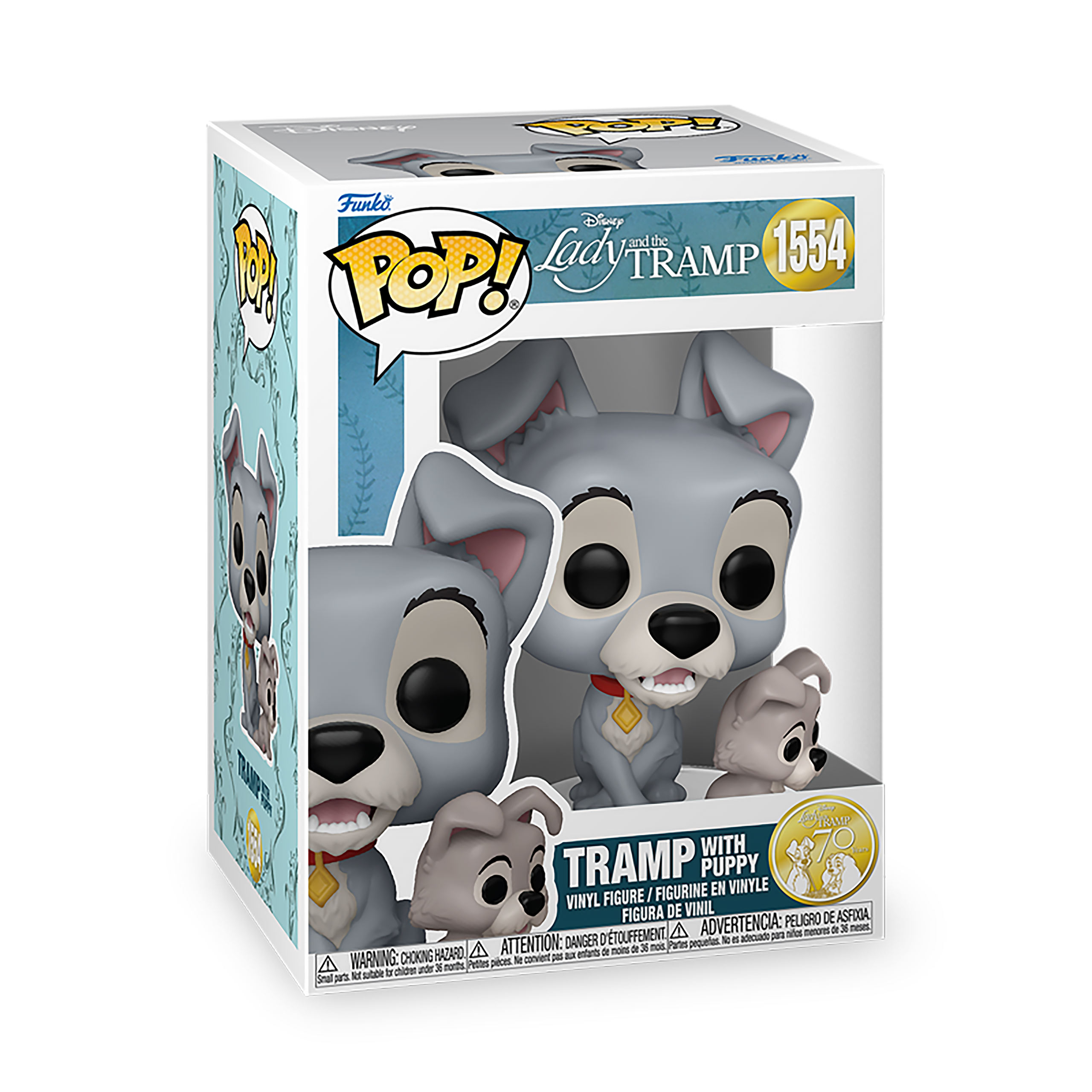 Lady and the Tramp - Tramp with Puppy Funko Pop Figure