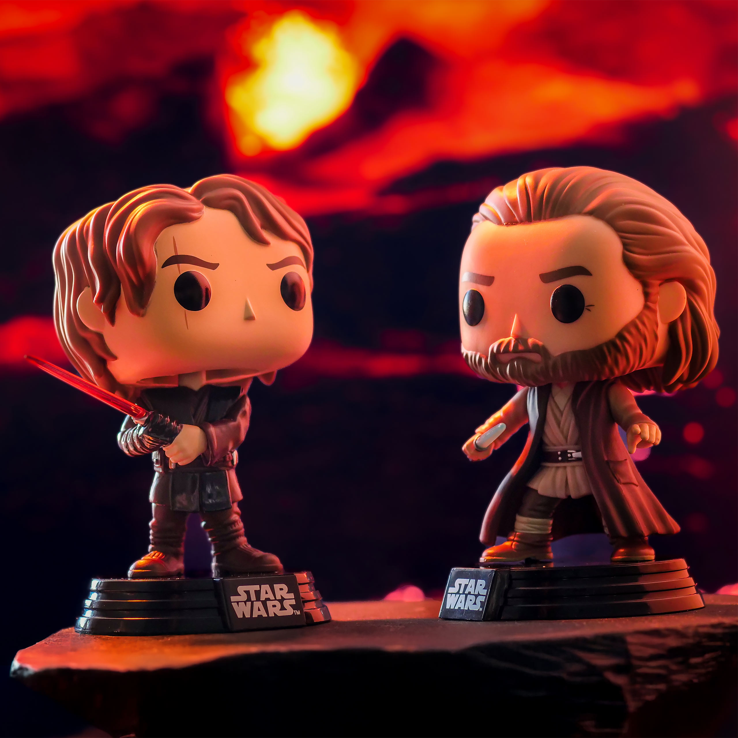 Obi-Wan Battle Funko Pop Figurine à tête branlante - Star Wars