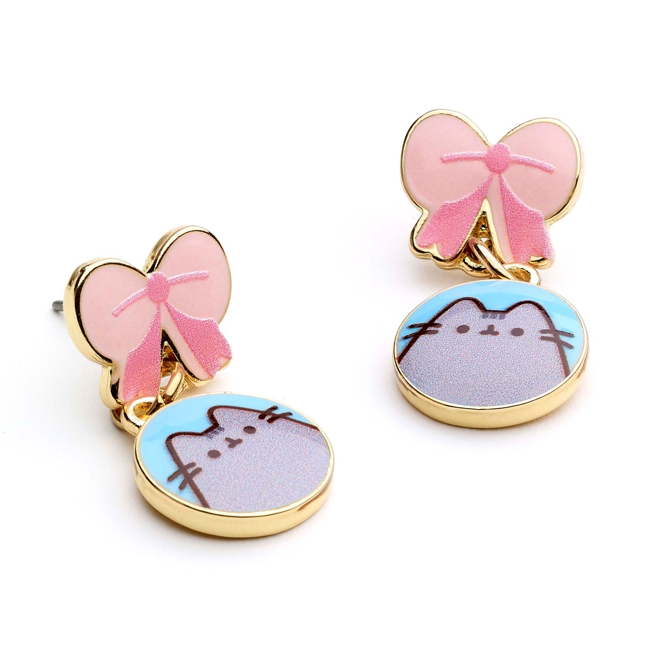 Pusheen Oorhangers Pink Bows
