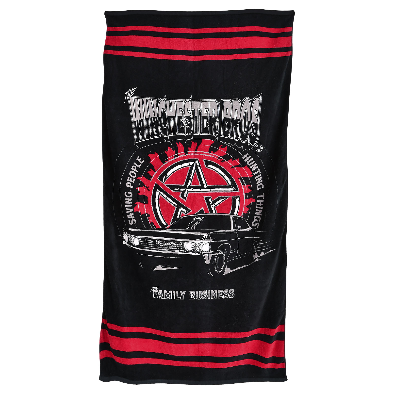 Supernatural - Winchester Bros Impala Beach Towel
