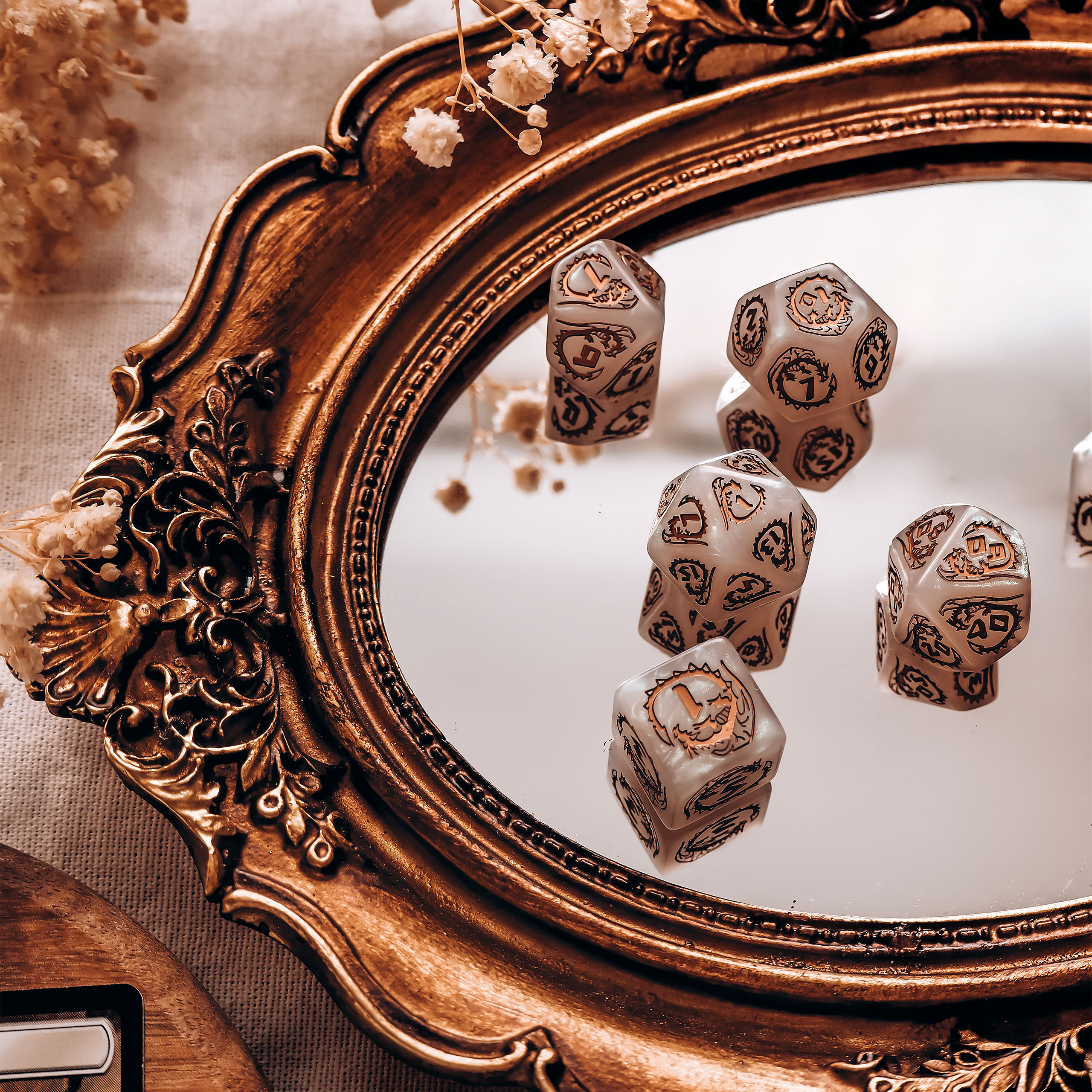 Dragons - Set de Dados de Cuarzo RPG 7 piezas