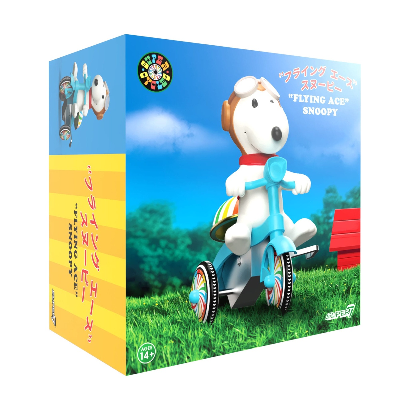 Peanuts Super Cycles figurka akcji Snoopy Flying Ace 13 cm