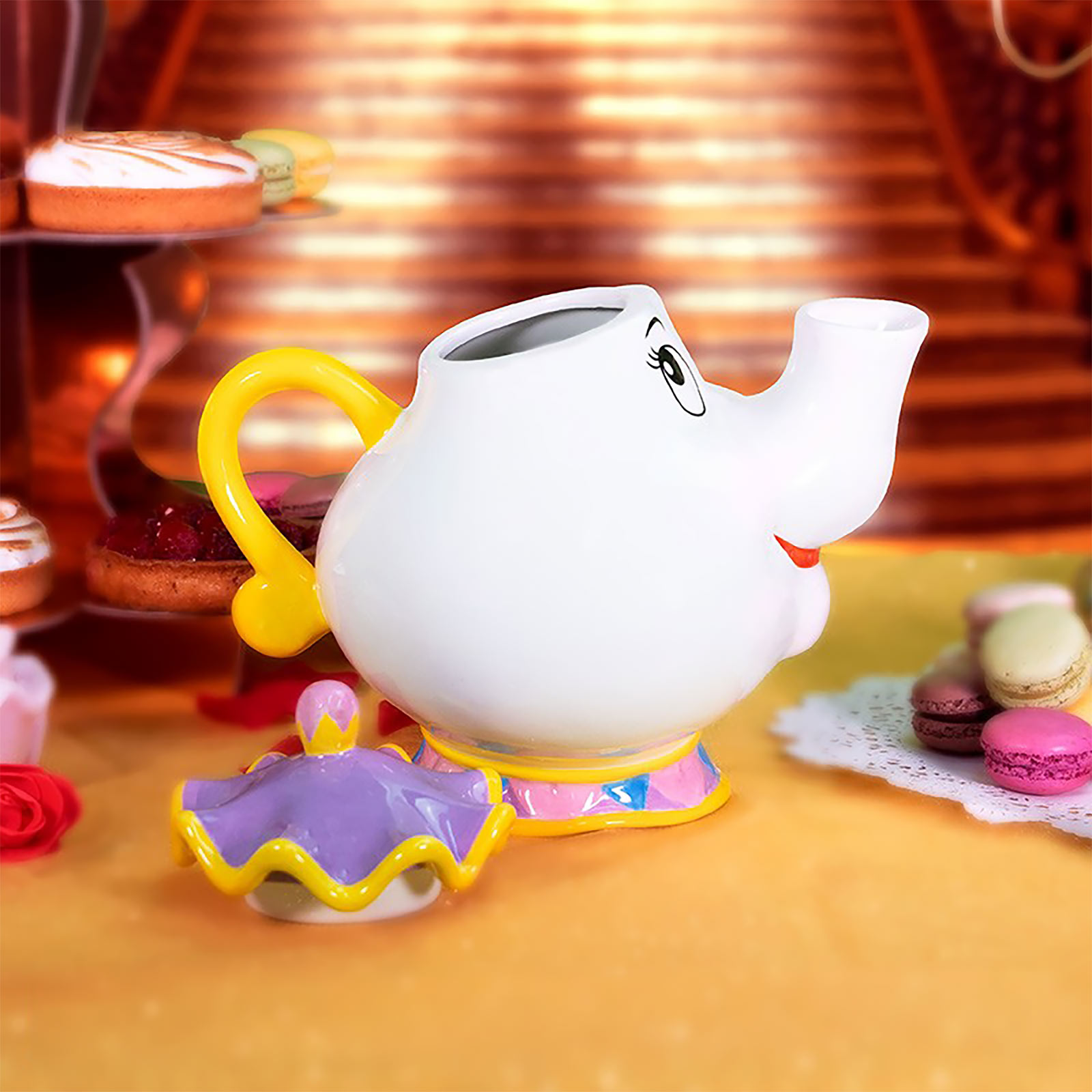 La Bella e la Bestia - Mrs. Potts e Chip set da tè da 3 pezzi