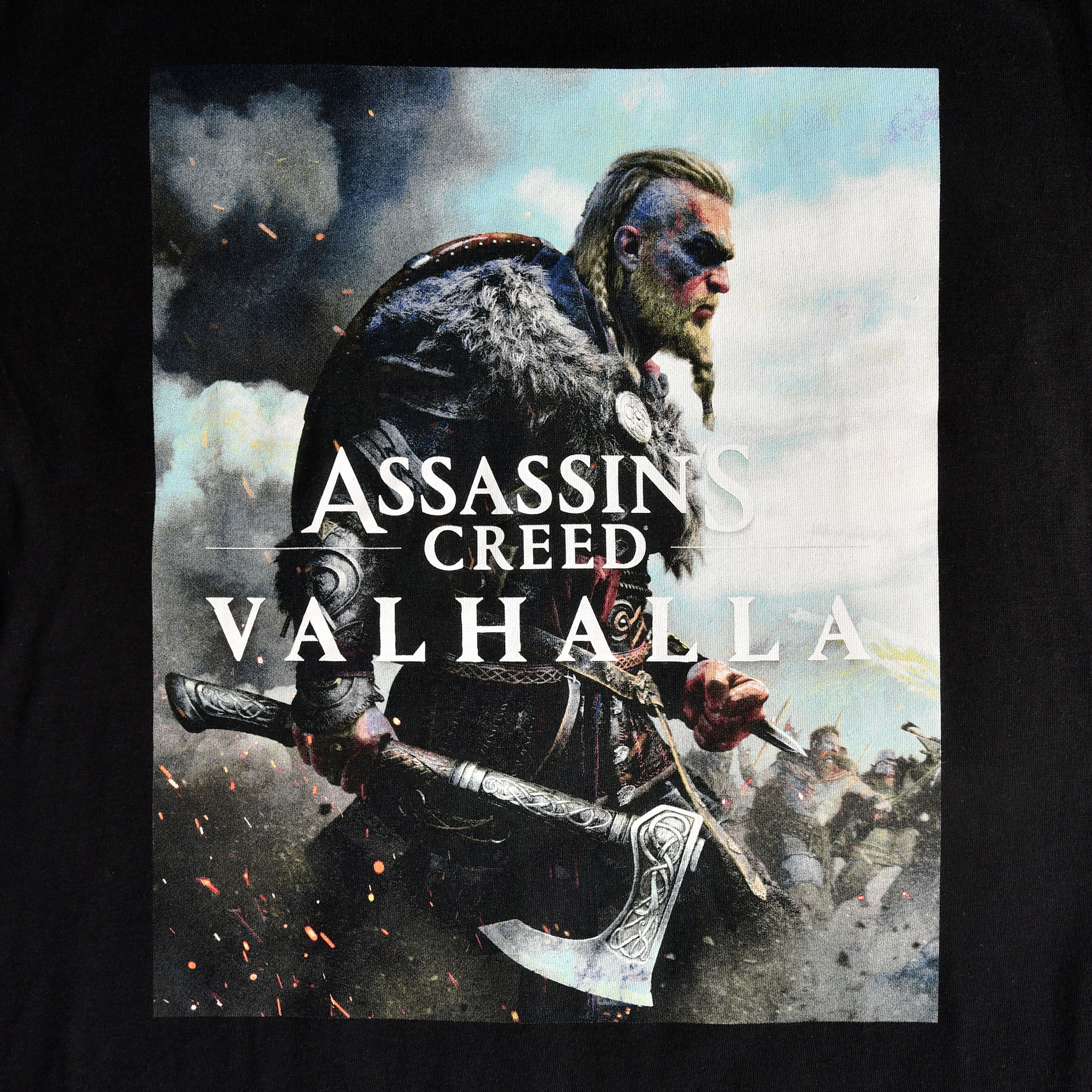 Assassin's Creed - T-shirt noir à couverture Valhalla