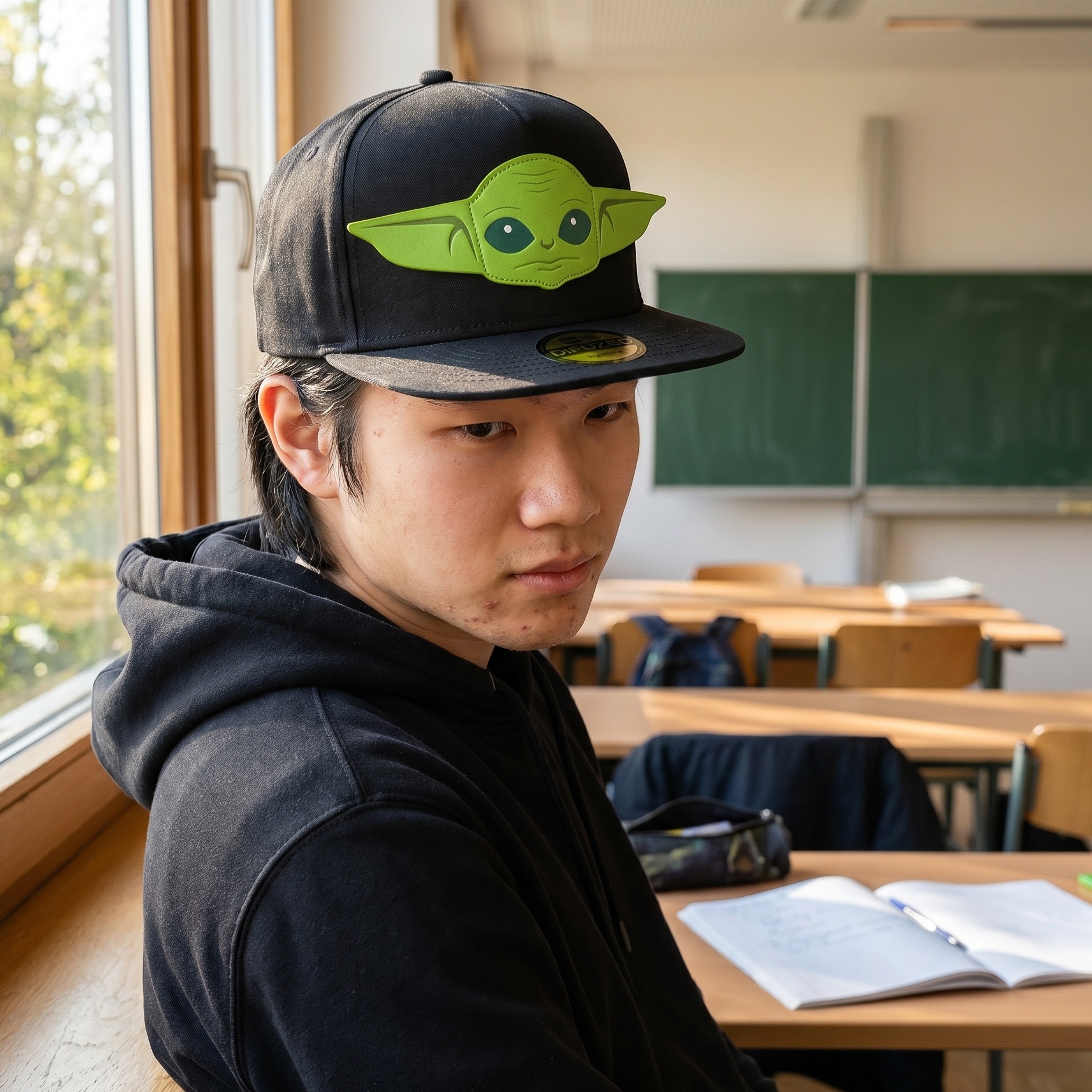 Grogu Snapback Cap zwart - Star Wars The Mandalorian