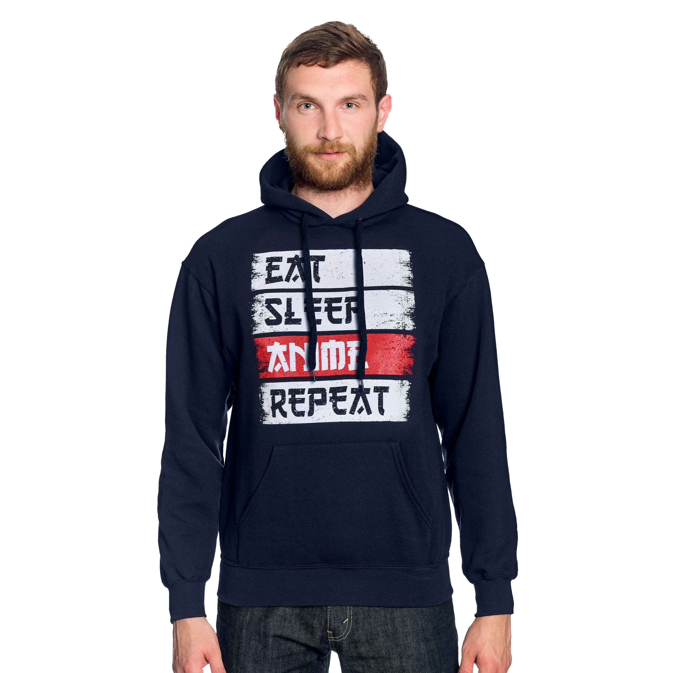 Daily Routine Hoodie voor Anime Fans blauw