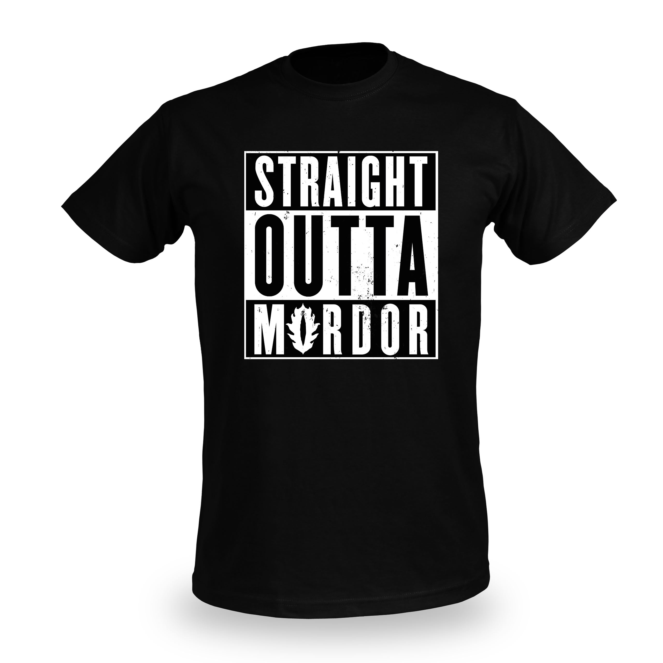 Straight Outta Mordor - T-shirt noir
