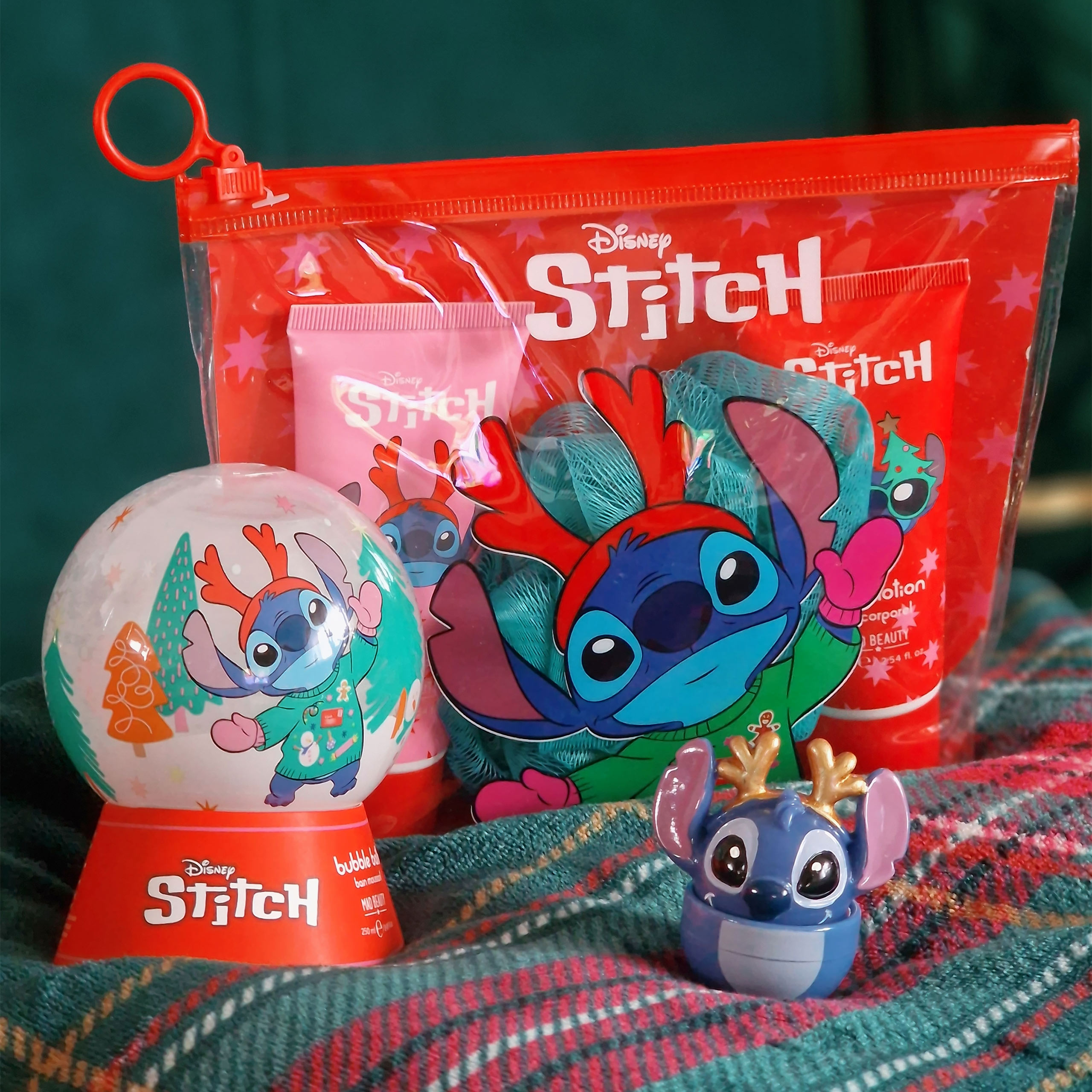 Lilo & Stitch - Christmas Schaumbad Schneekugel