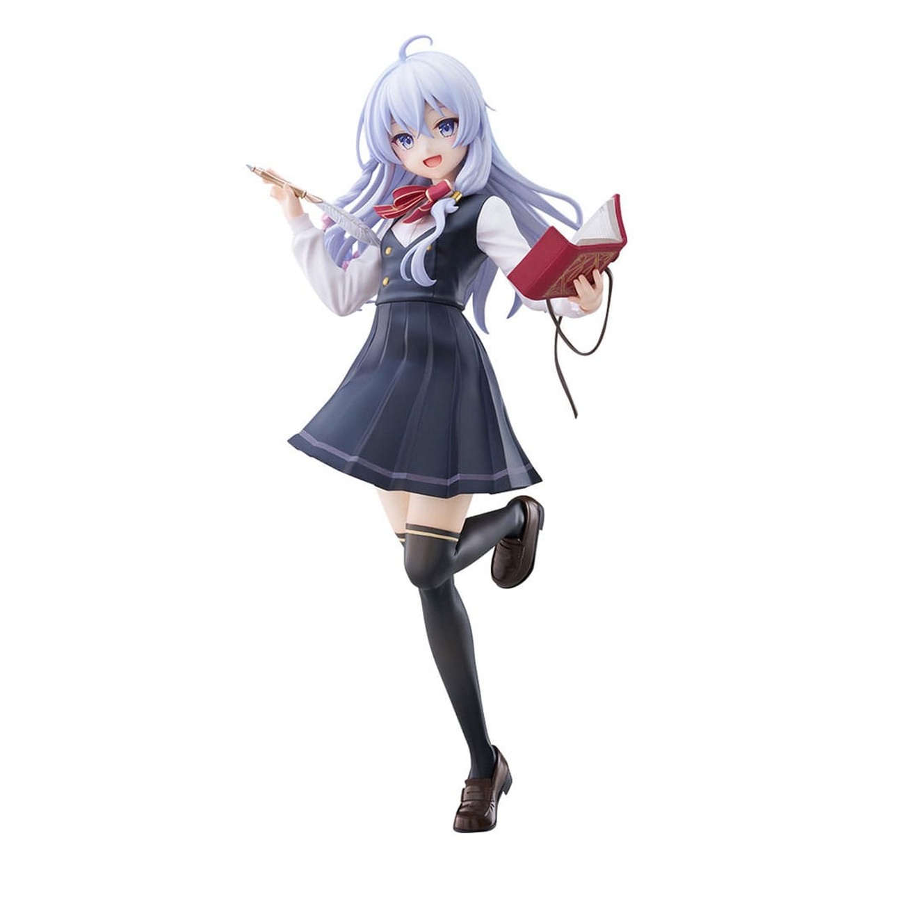 Wandering Witch: The Journey of Elaina statua alta in PVC Tenitol Elaina versione uniforme scolastica 29 cm