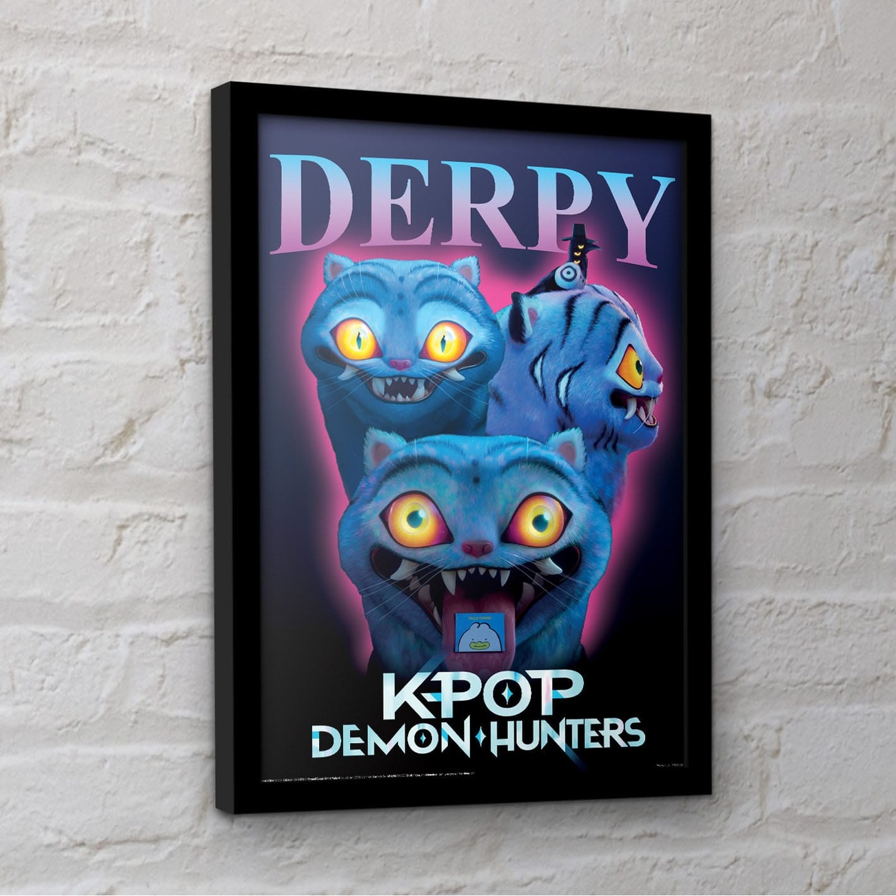 KPop Demon Hunters Collector Print Poster incorniciato Derpy