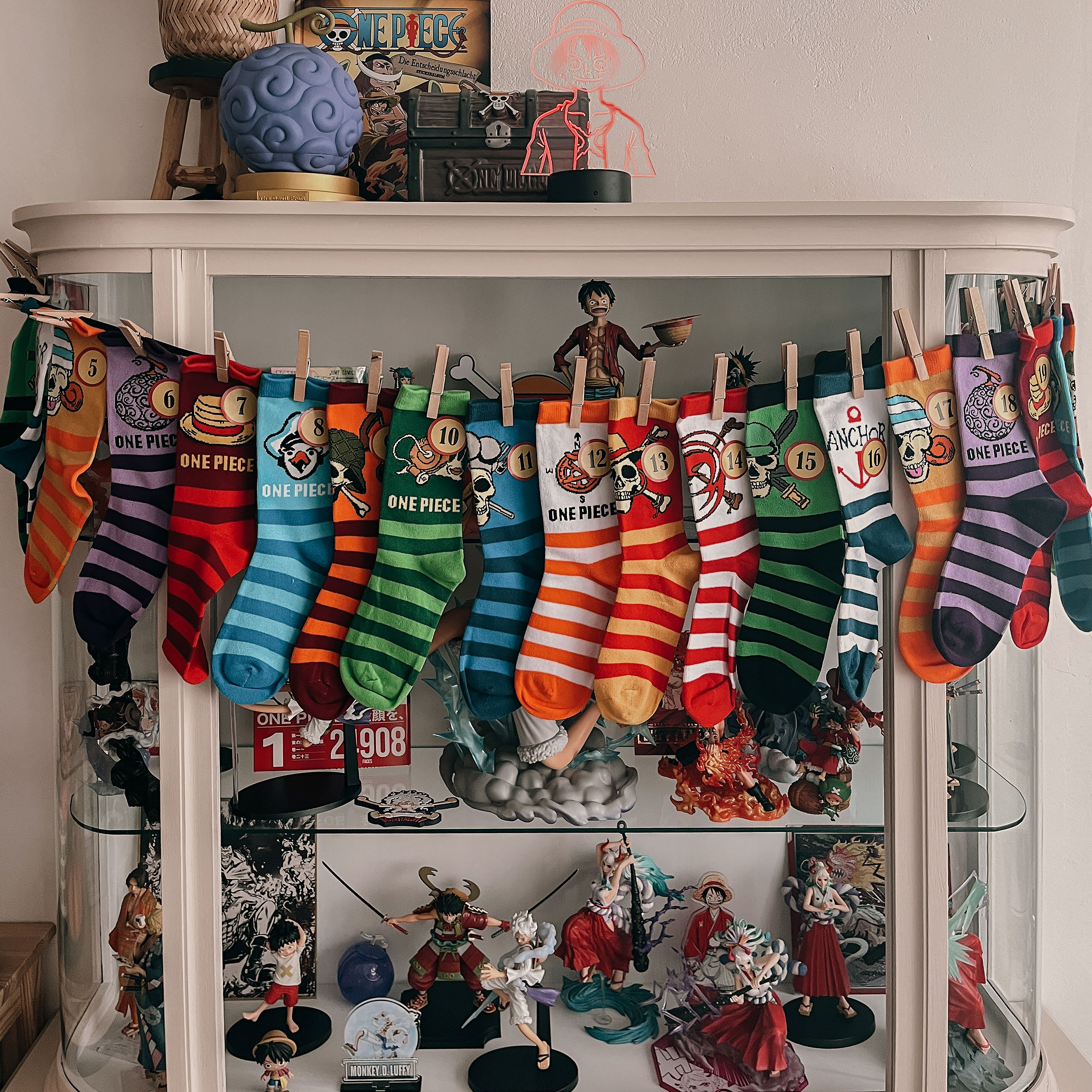 One Piece Socks Advent Calendar for Filling