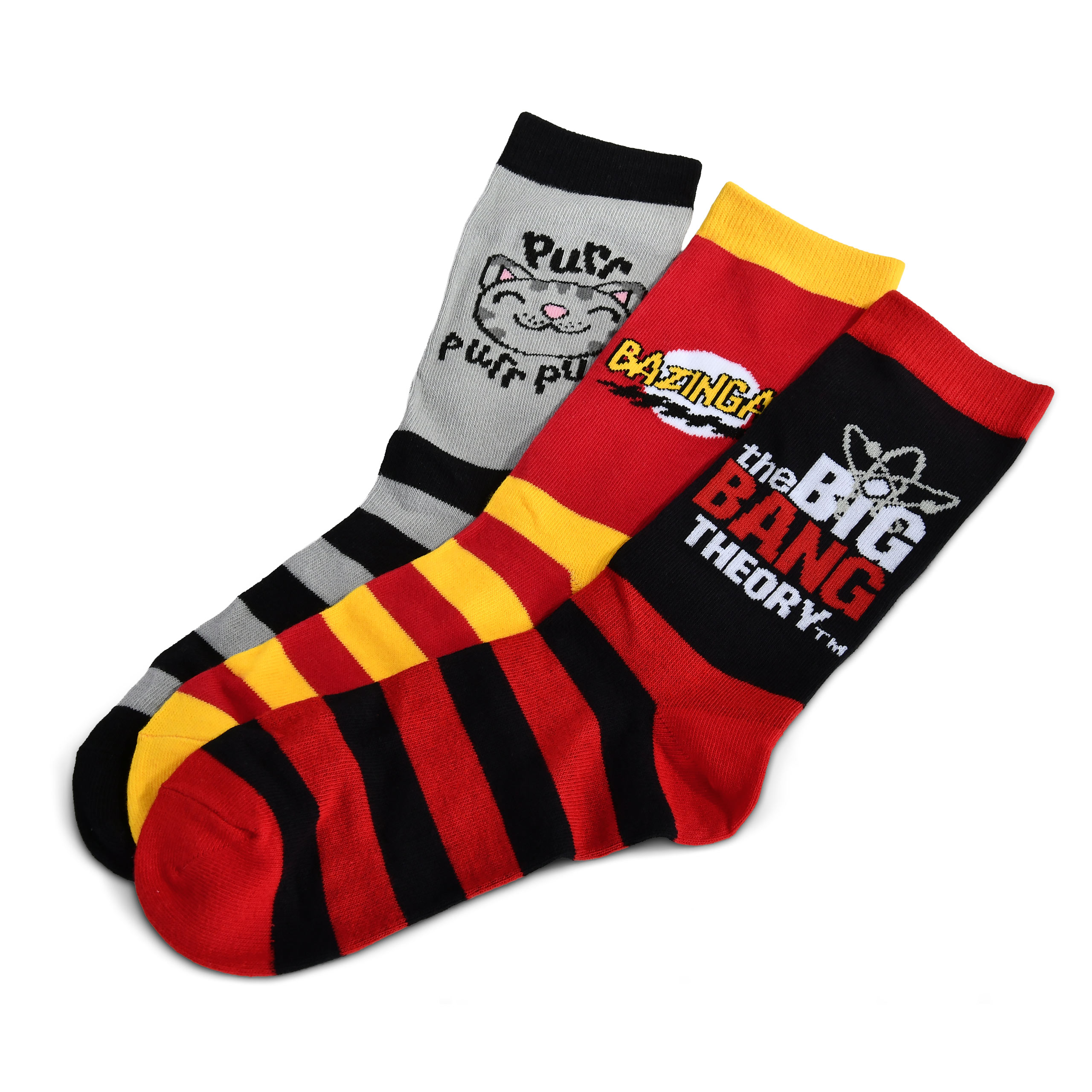 The Big Bang Theory - Set de 3 pares de calcetines en caja de regalo