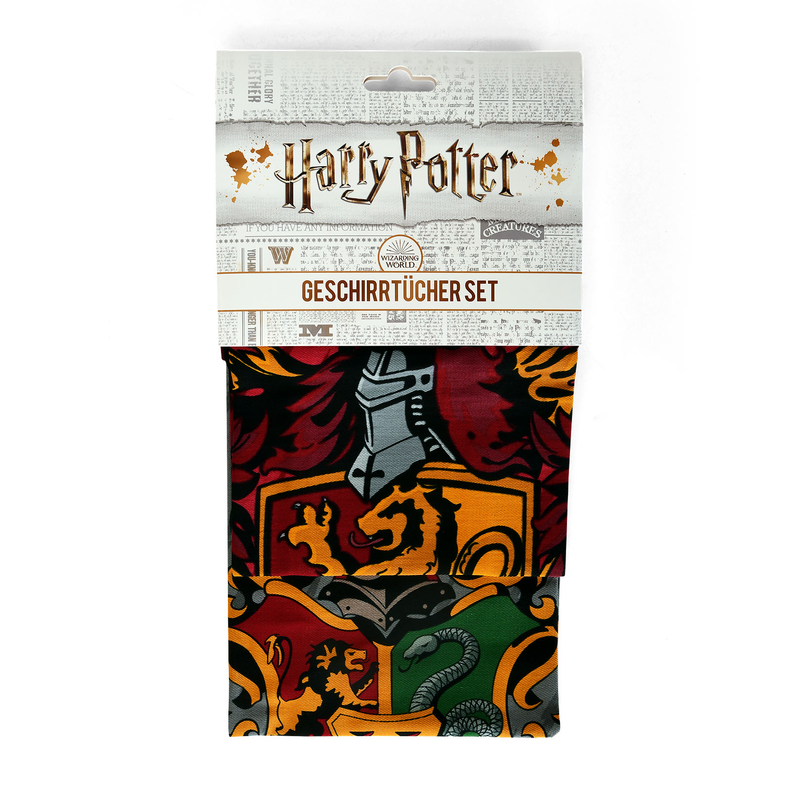Harry Potter - Gryffindor & Hogwarts Theedoeken Set
