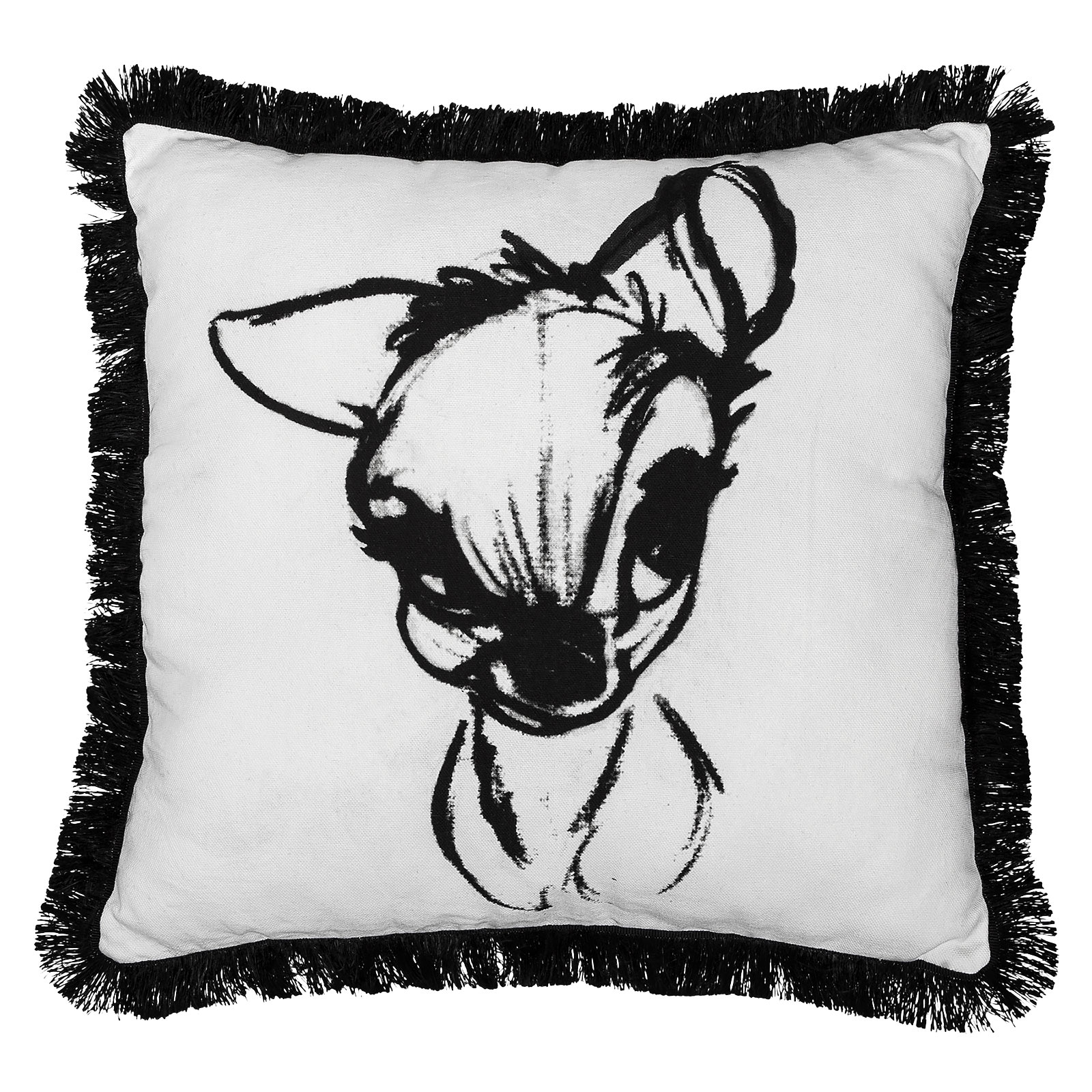 Bambi - Portrait Pillow with Fringes