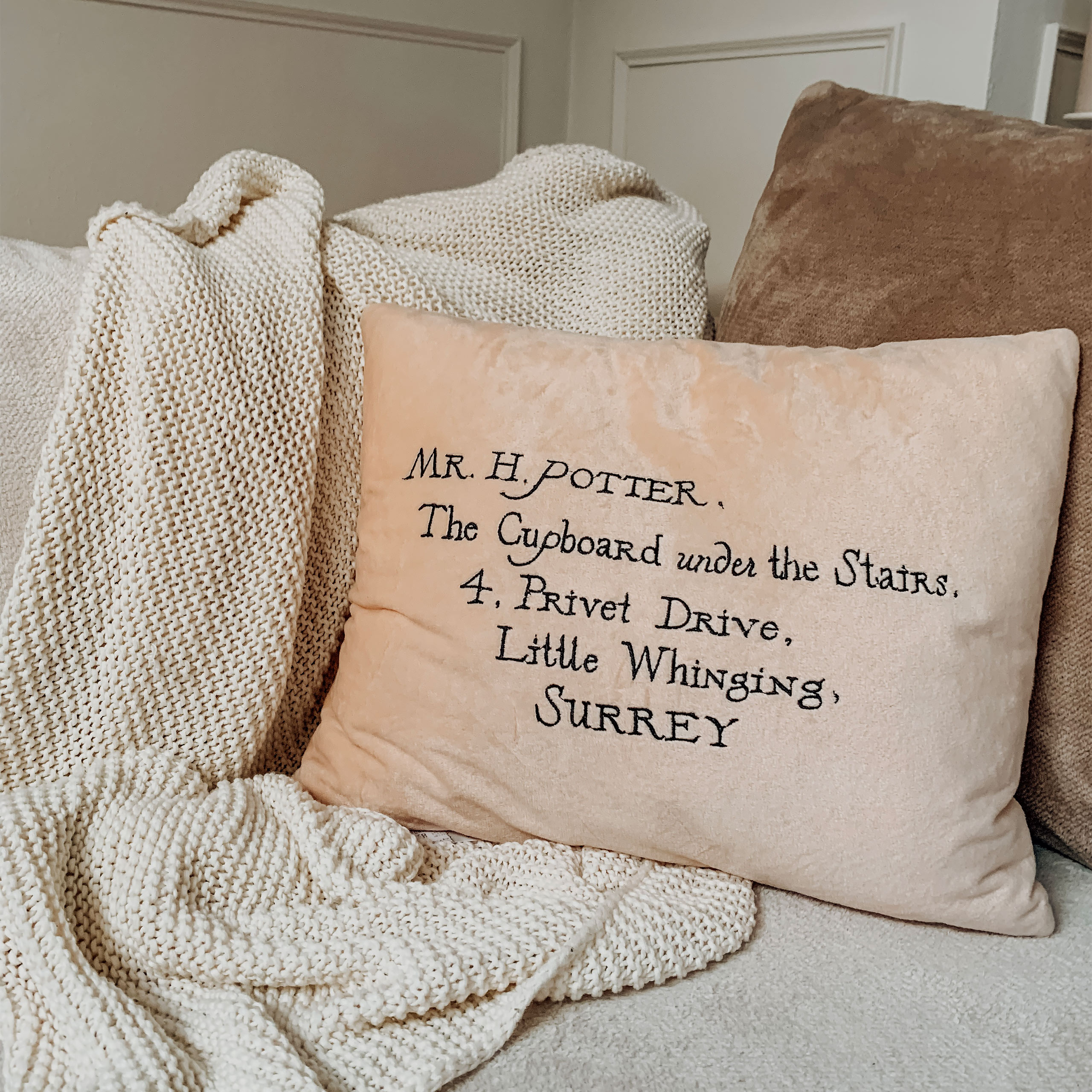 Harry Potter - Coussin Lettre de Poudlard