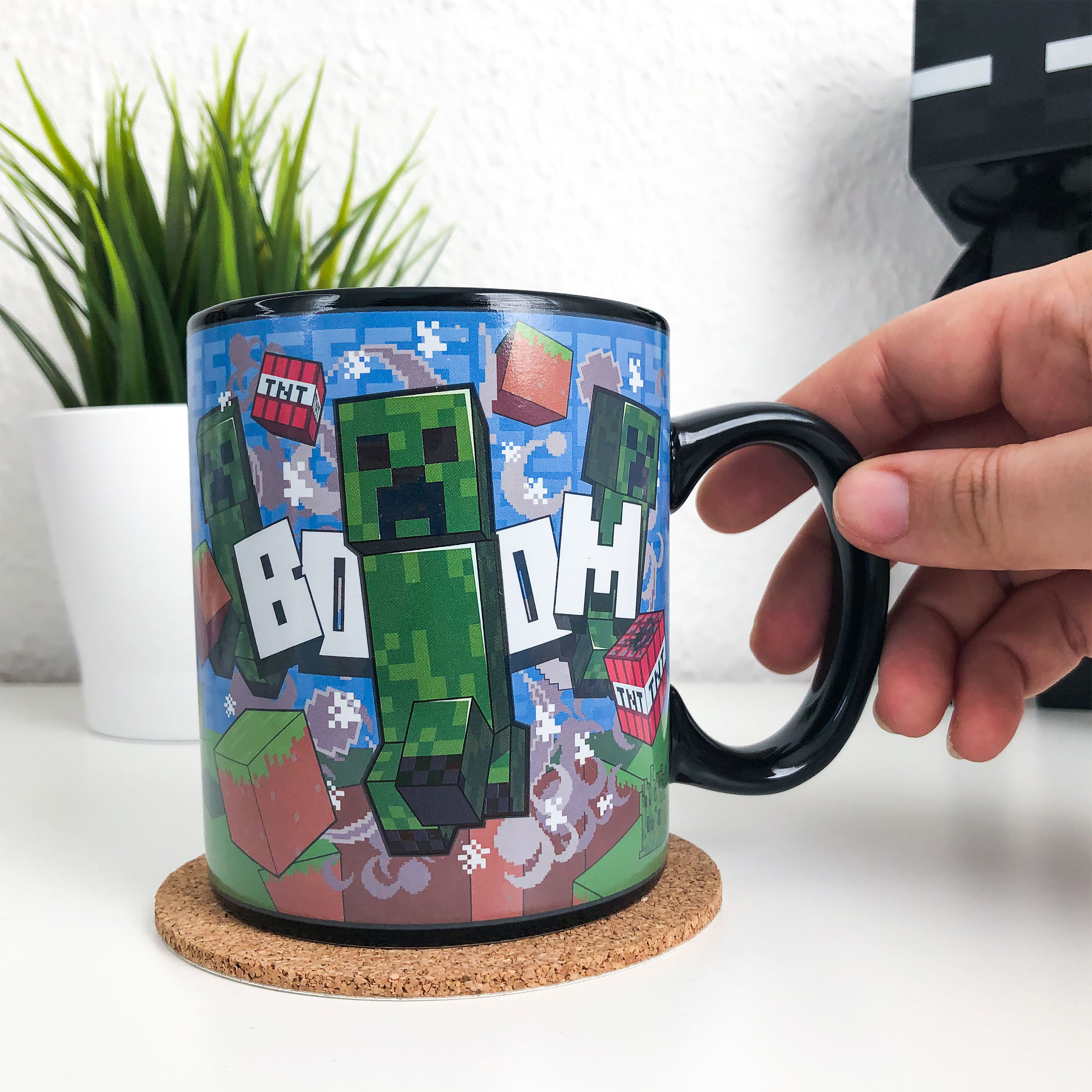 Minecraft - Creeper Thermoeffekt Tasse
