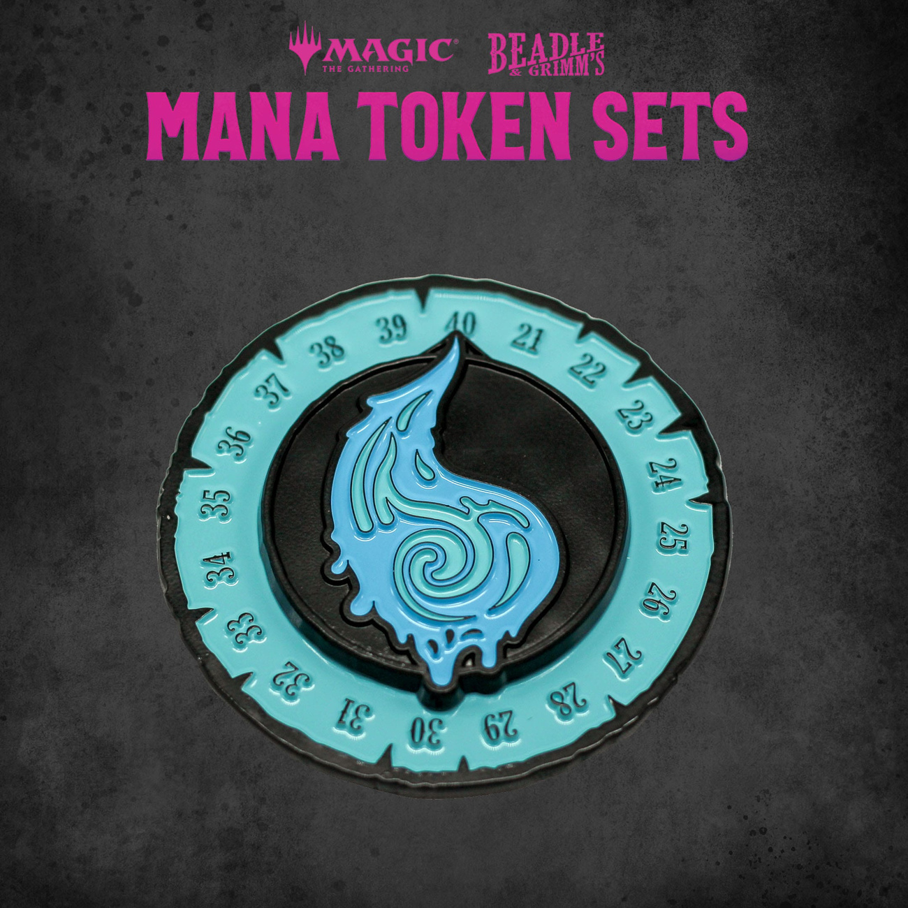 Magic: The Gathering Dice and Token Pack Blue Mana