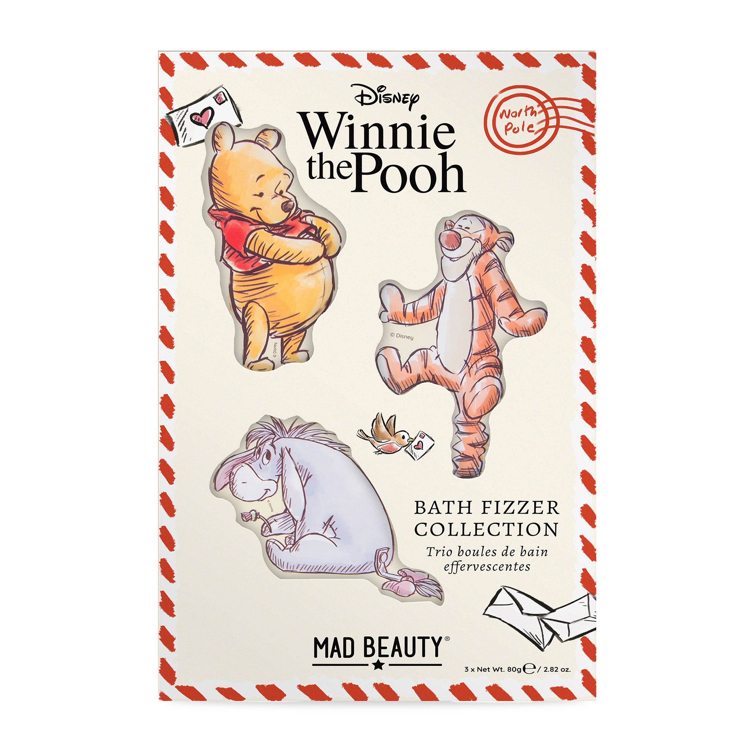 Winnie the Pooh - Set X-mas di bombe da bagno effervescenti (3 pezzi)