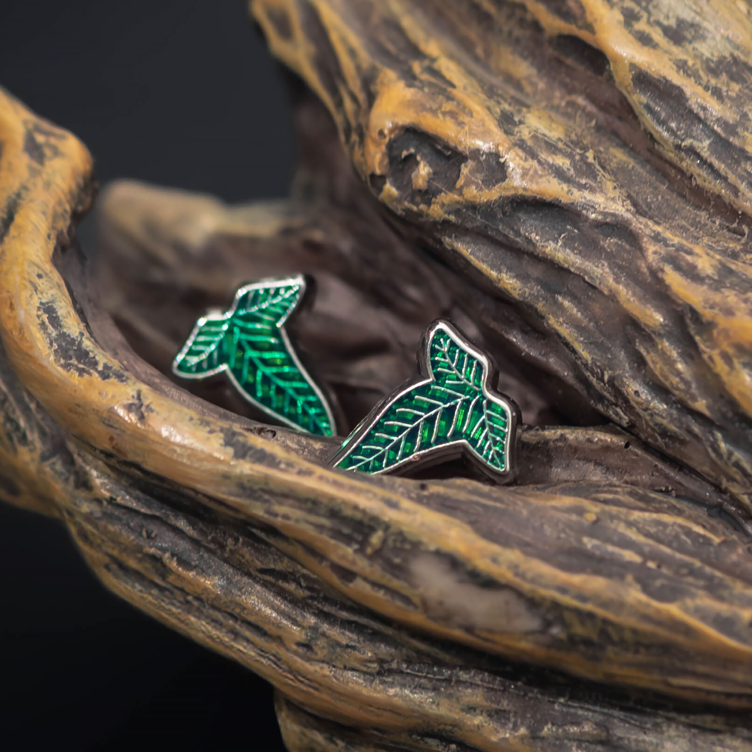 In de Ban van de Ring - Bladbroche sieradenset in cadeauverpakking