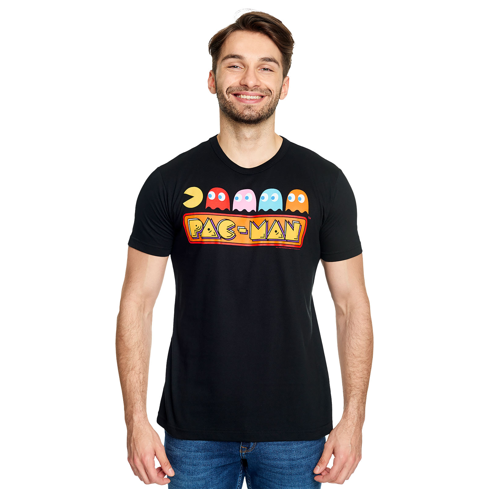 Pac-Man - Chase T-Shirt Zwart