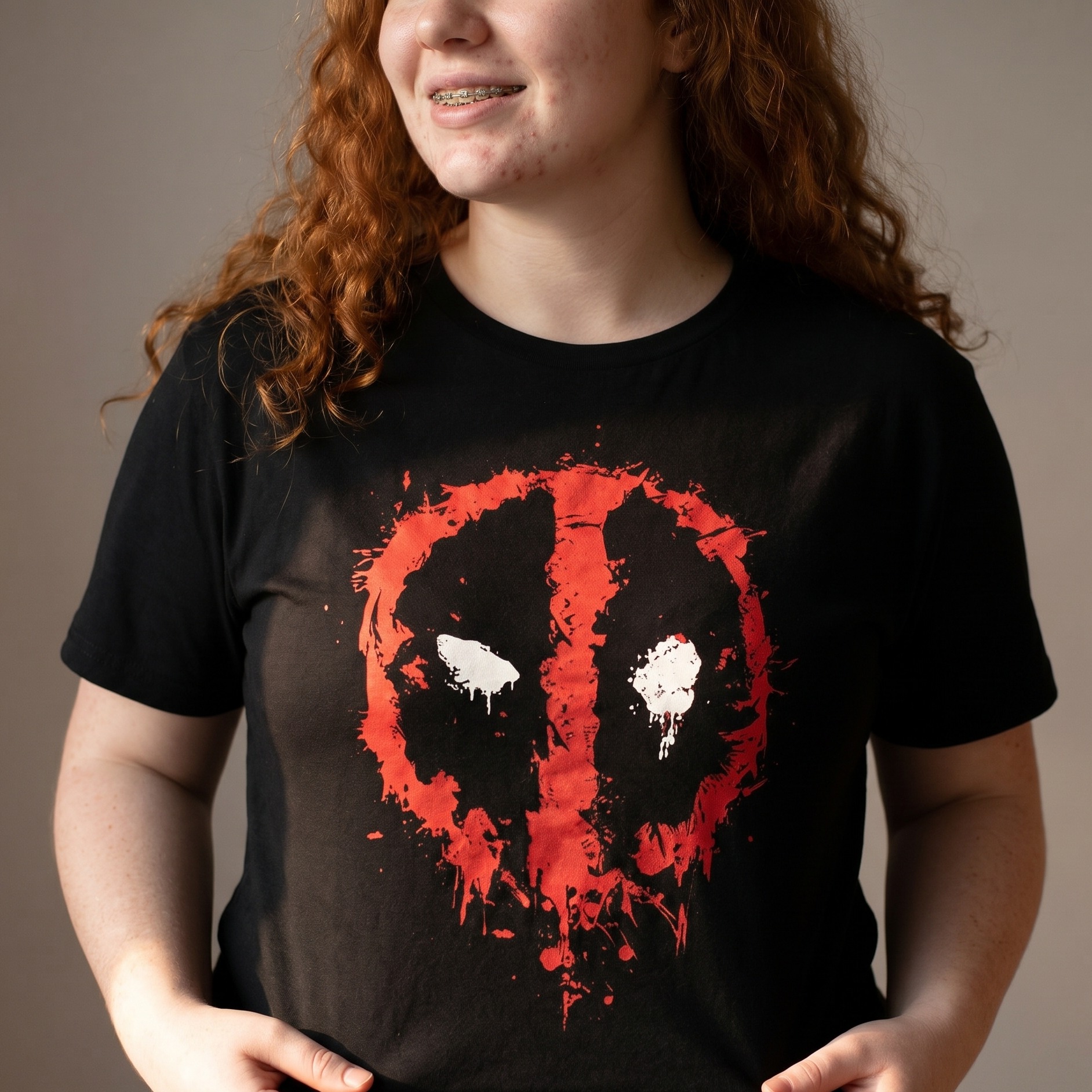 Deadpool - T-shirt Splatter noir