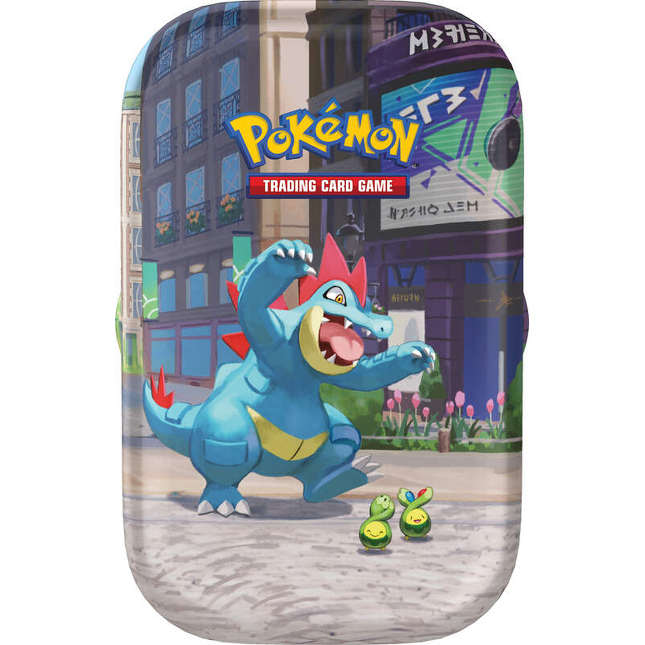 Pokémon - Ciudad Luminalia caja mini lata para cartas coleccionables