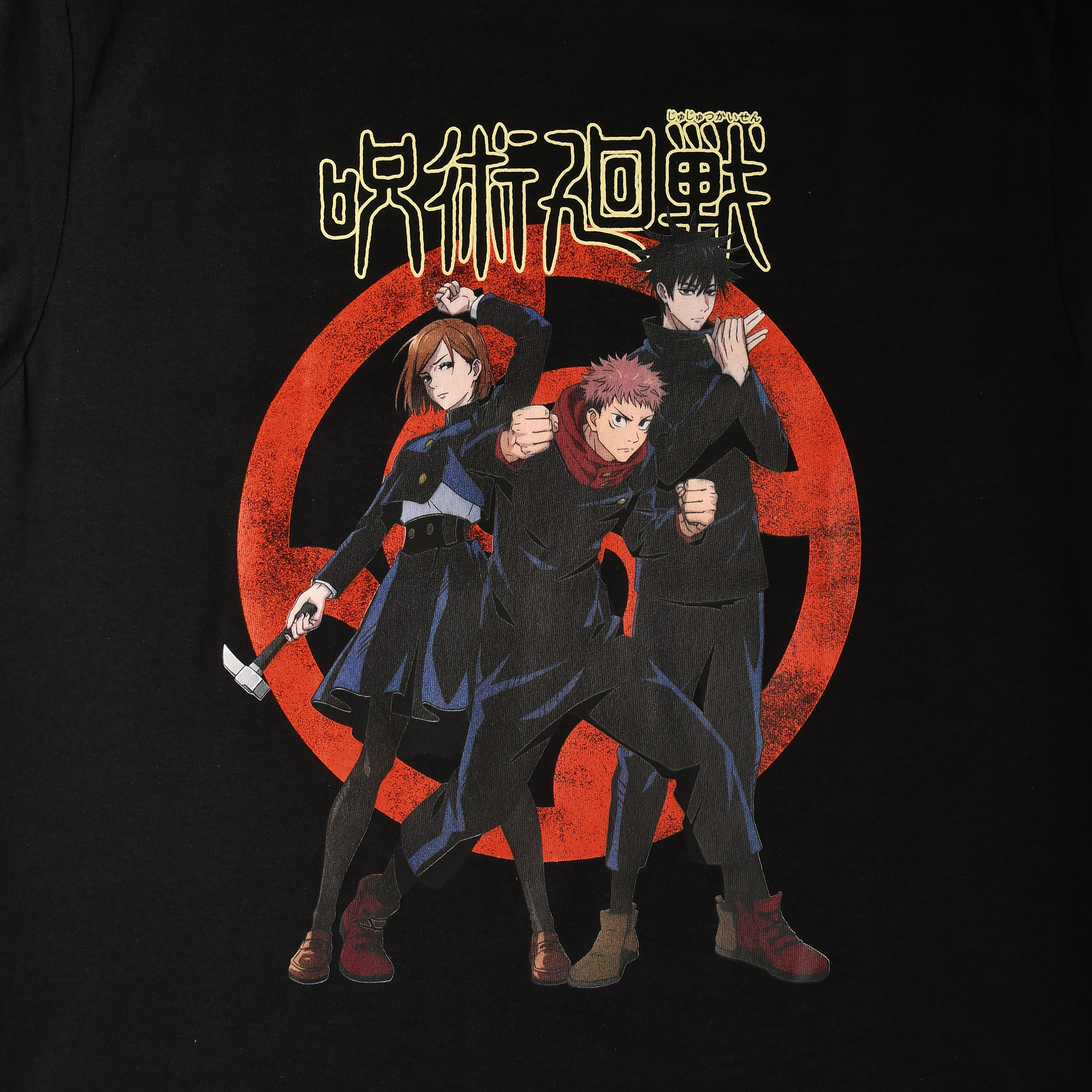 Jujutsu Kaisen - Yuji, Megumi, Nobara T-Shirt schwarz
