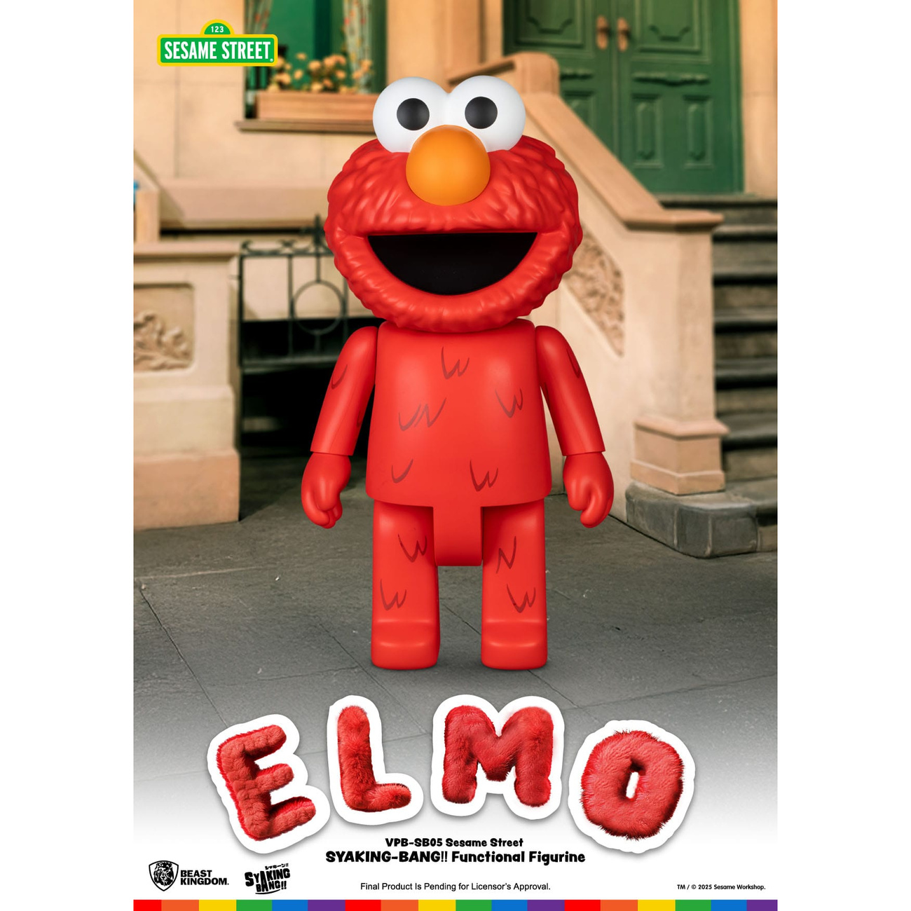 Barrio Sésamo hucha de vinilo Syaking Bang Elmo 47 cm