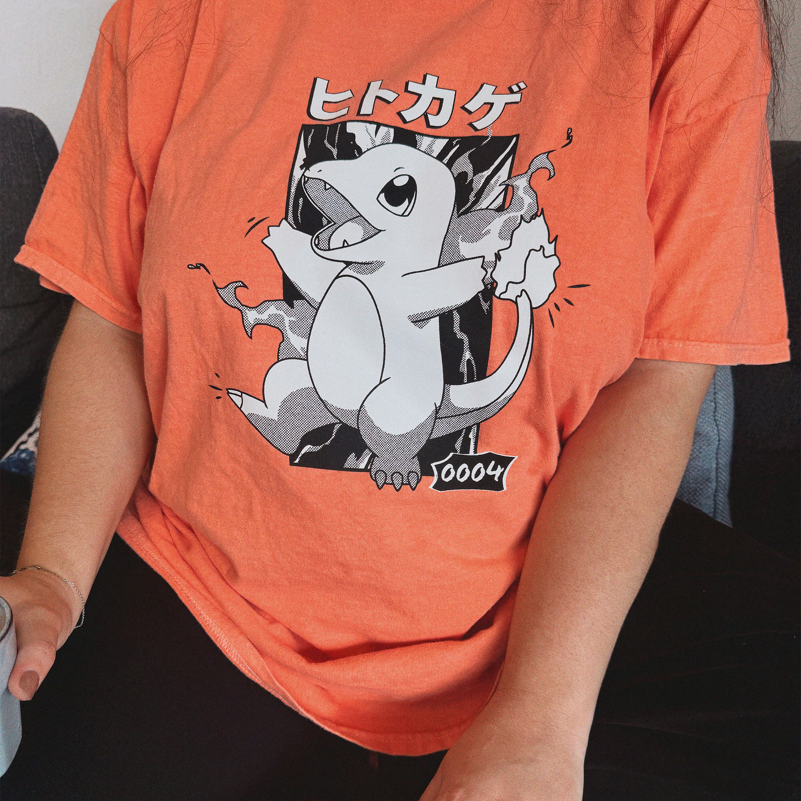 Pokémon - Charmander Katakana Vintage T-shirt