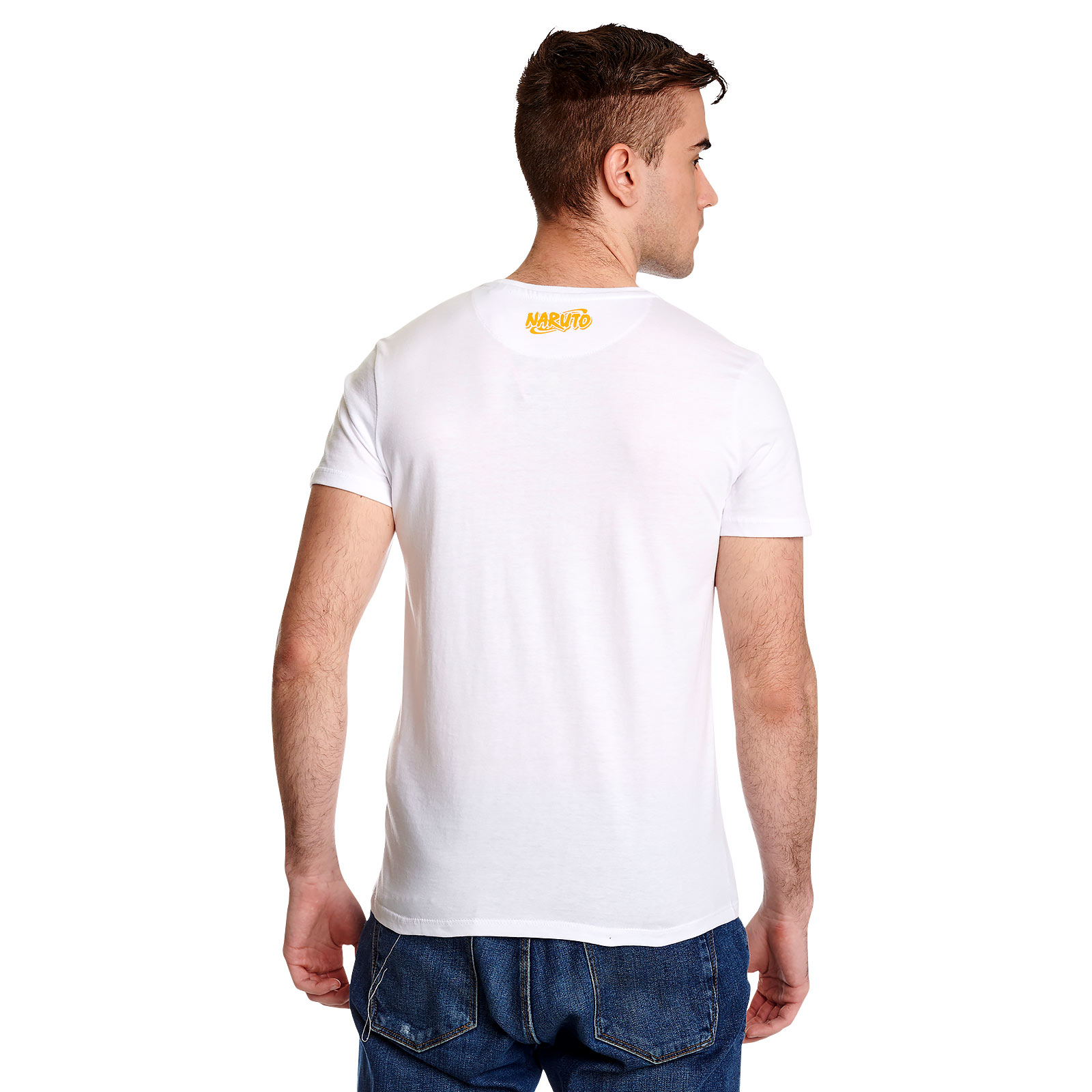 Naruto - T-shirt Sketch Monochrome blanc