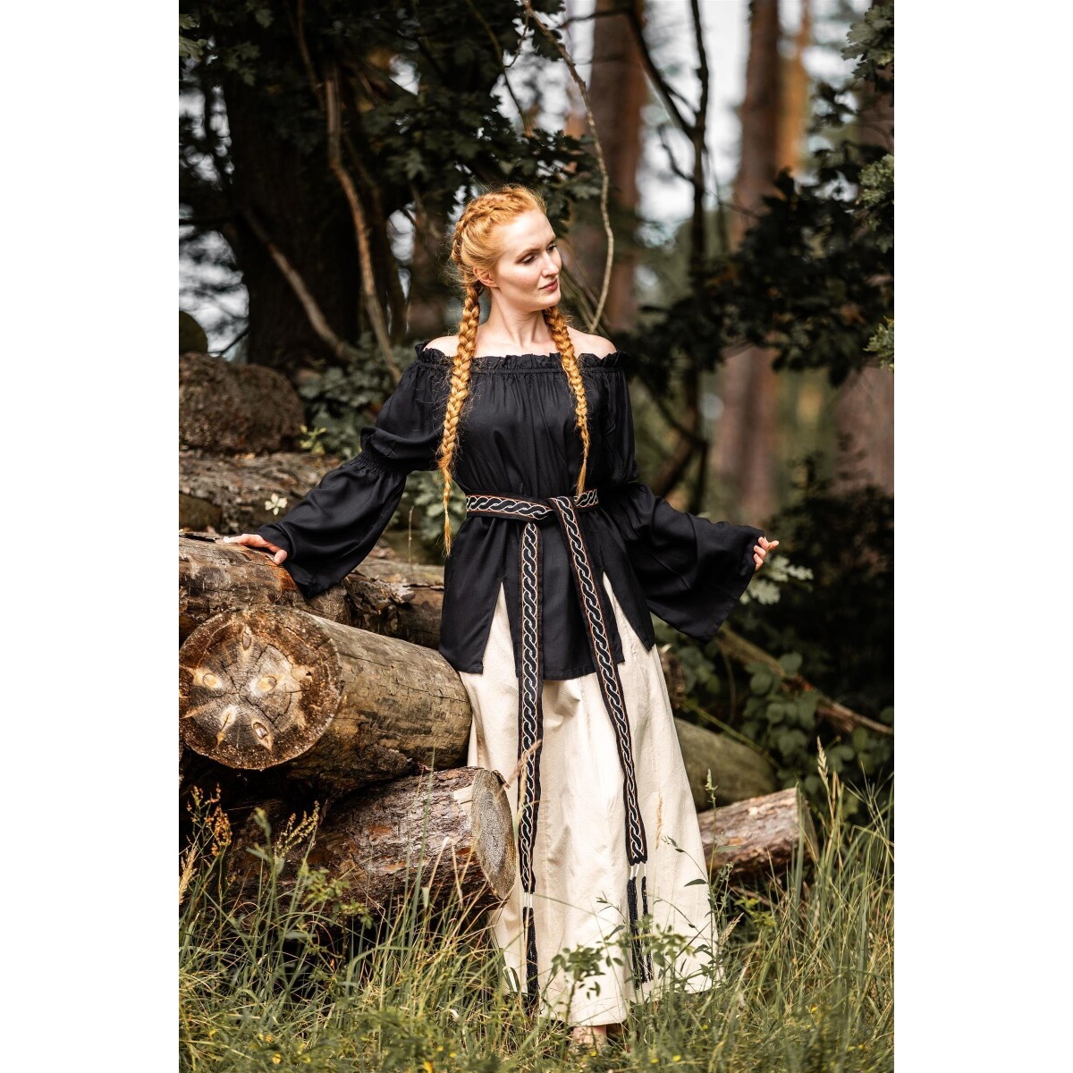 Blusa medieval Emma negra