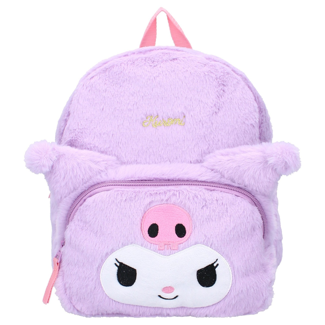 Sanrio Mochila Kuromi Fluffy Festival Morado 26 cm